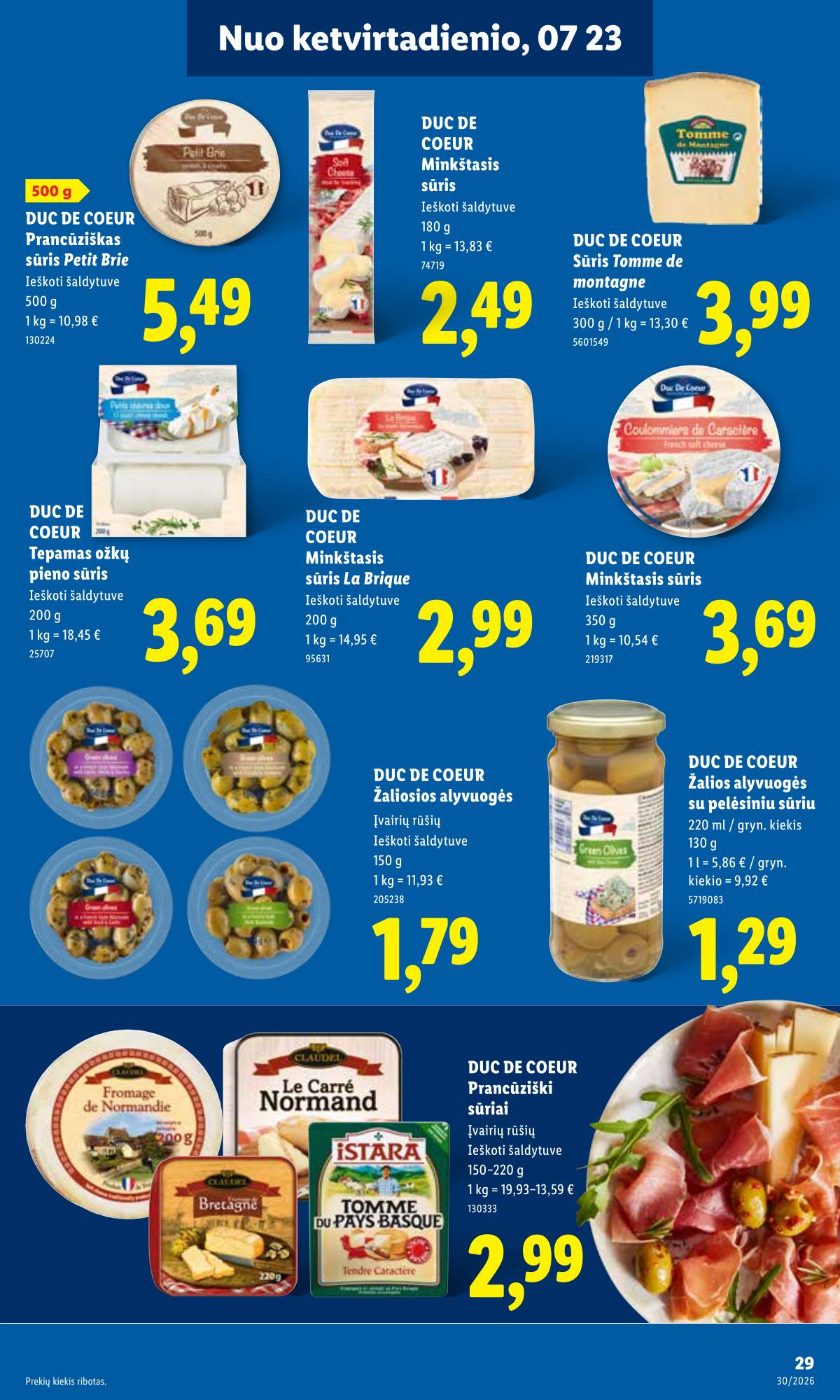 Lidl - LIDL SAVAITĖS Maisto prekių akcijų leidinys 35 puslapis