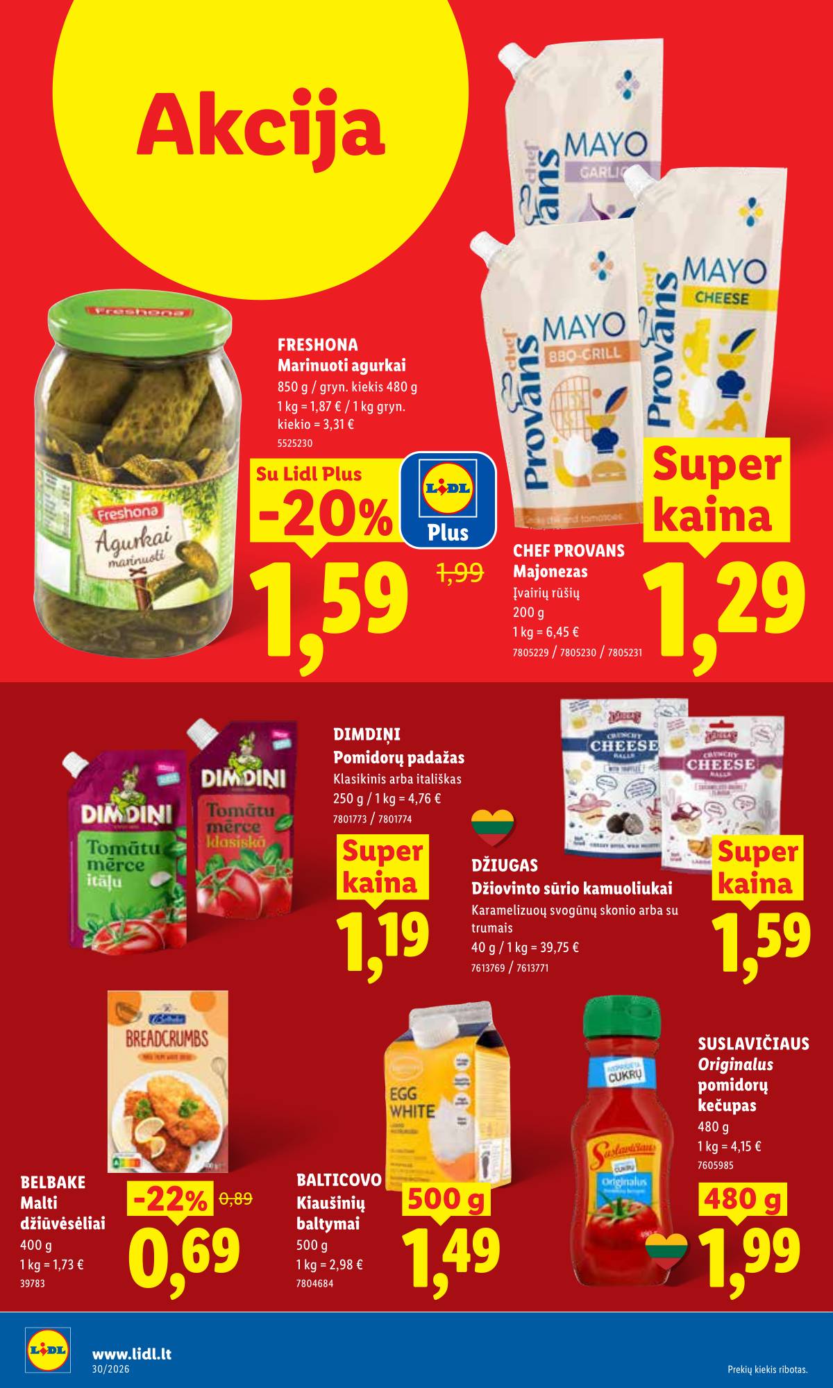Lidl - LIDL SAVAITĖS Maisto prekių akcijų leidinys 36 puslapis