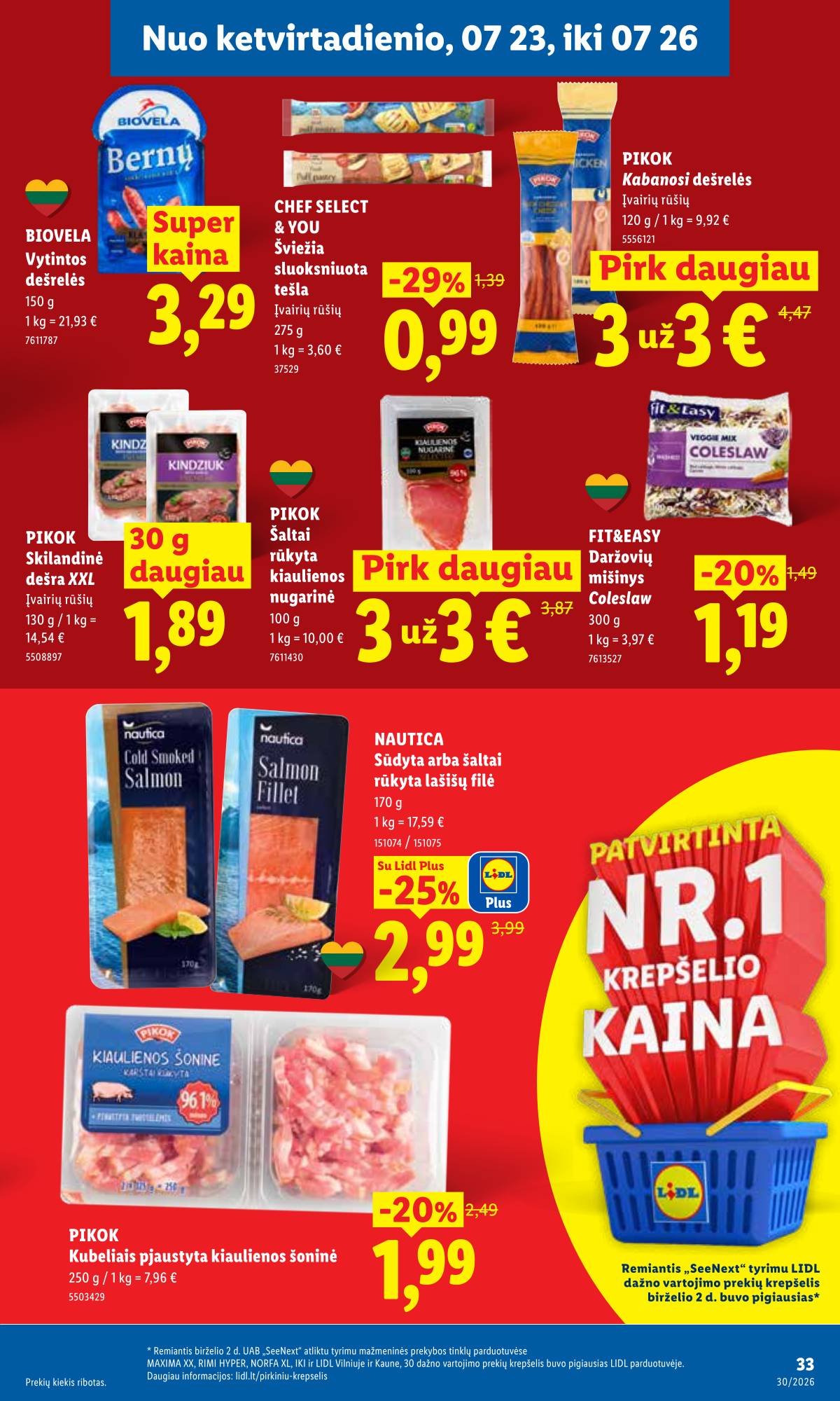 Lidl - LIDL SAVAITĖS Maisto prekių akcijų leidinys 39 puslapis