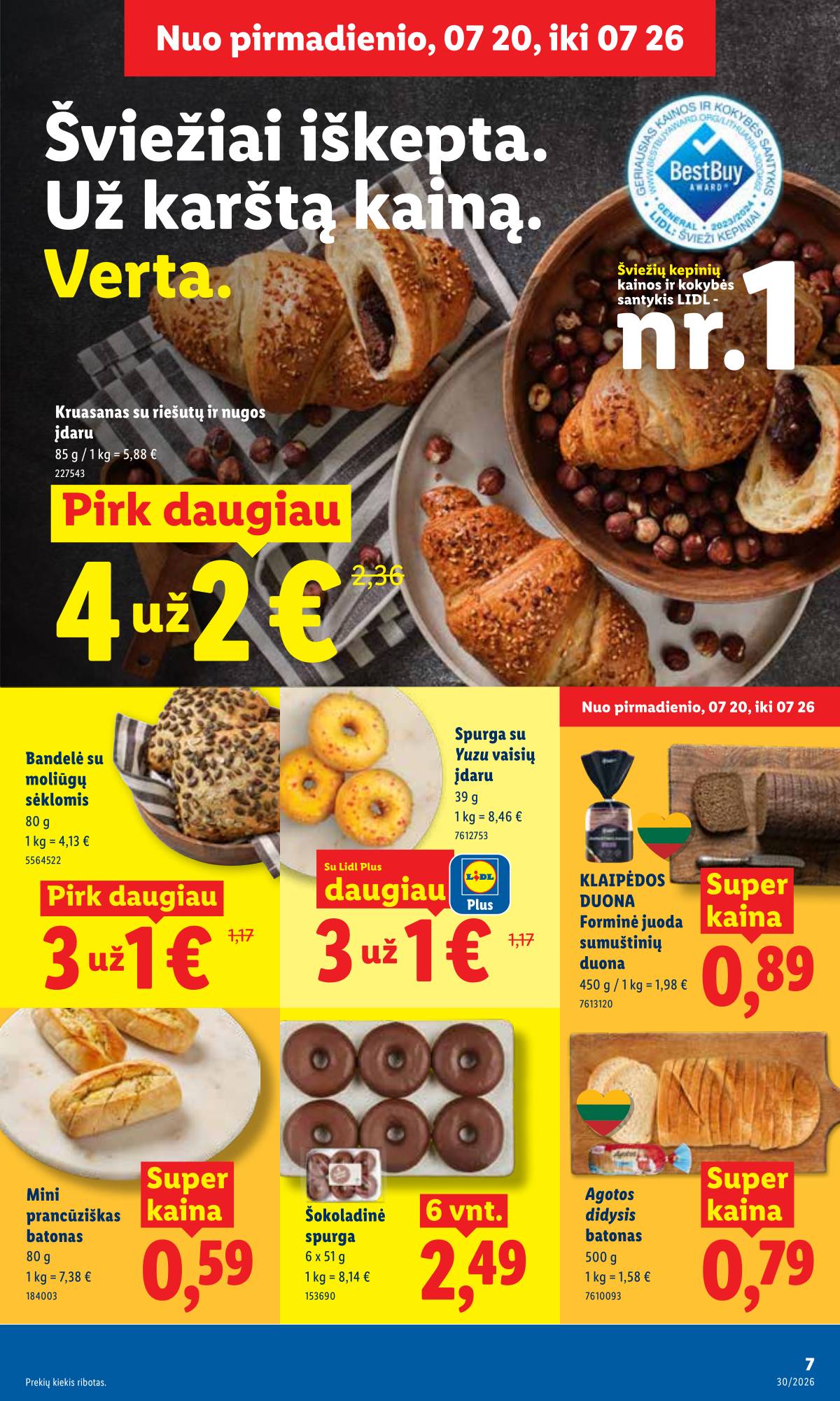 Lidl - LIDL SAVAITĖS Maisto prekių akcijų leidinys 7 puslapis