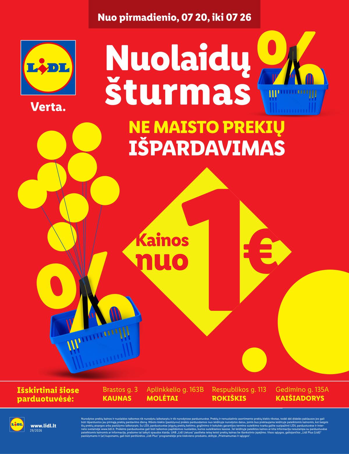 Lidl - Keturiose LIDL parduotuvėse! 1 puslapis