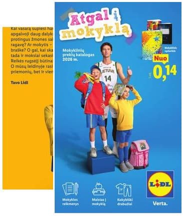 Lidl - Mokyklos prekių katalogas 2026 2026-07-20 – 2026-09-06
