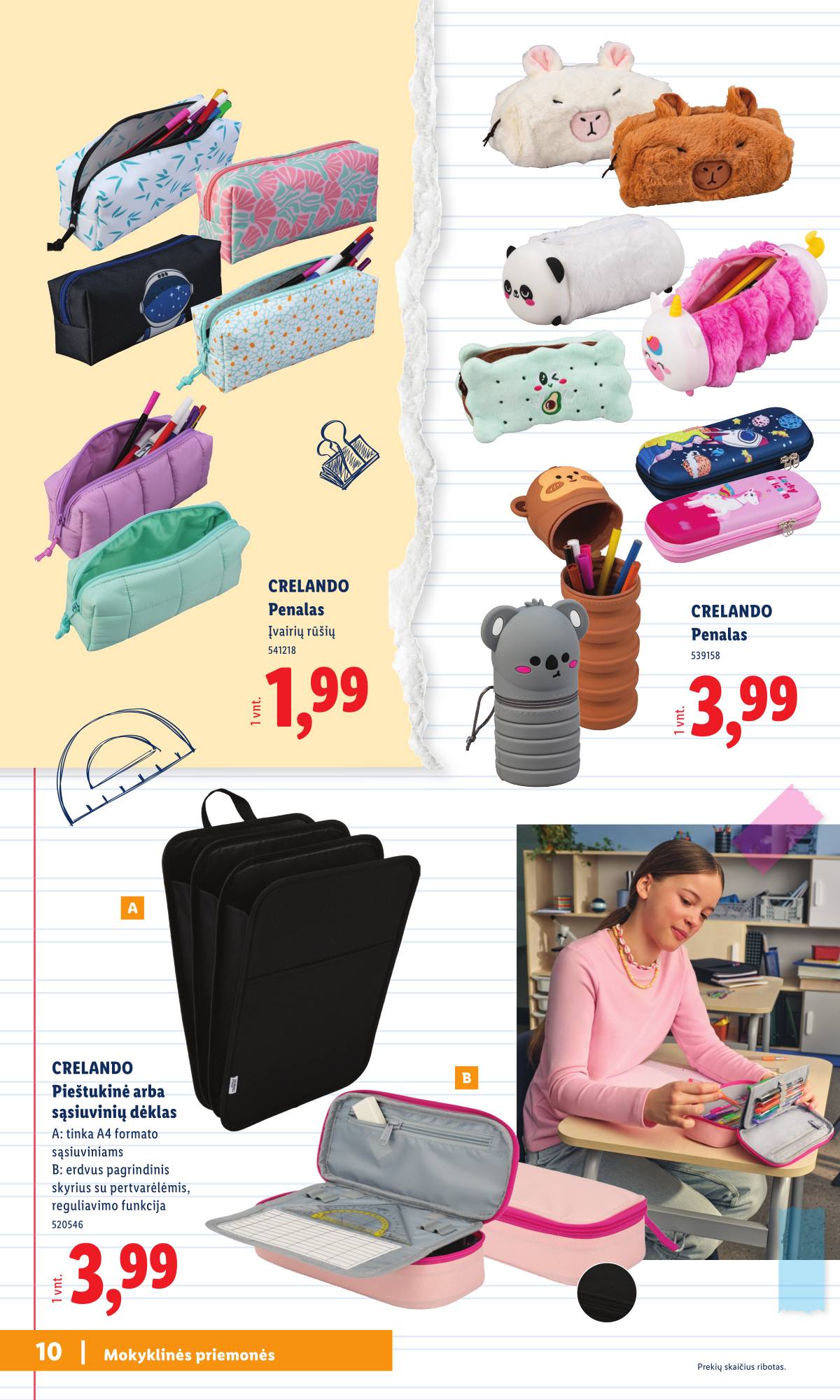 Lidl - Mokyklos prekių katalogas 2026 10 puslapis