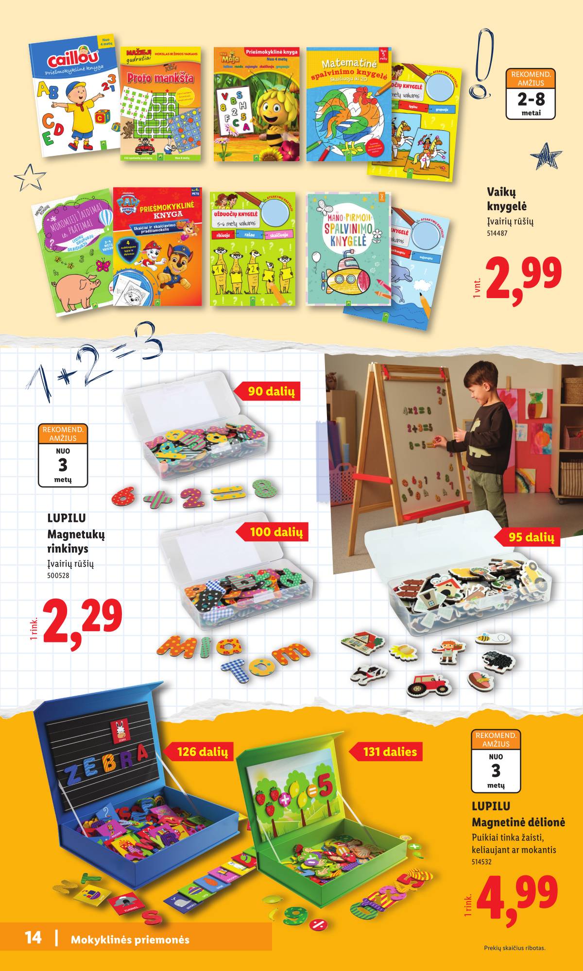 Lidl - Mokyklos prekių katalogas 2026 14 puslapis