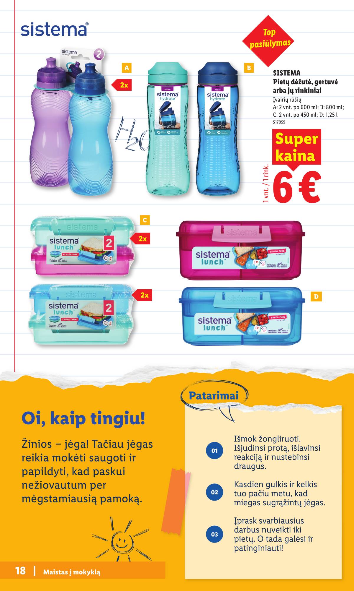 Lidl - Mokyklos prekių katalogas 2026 18 puslapis