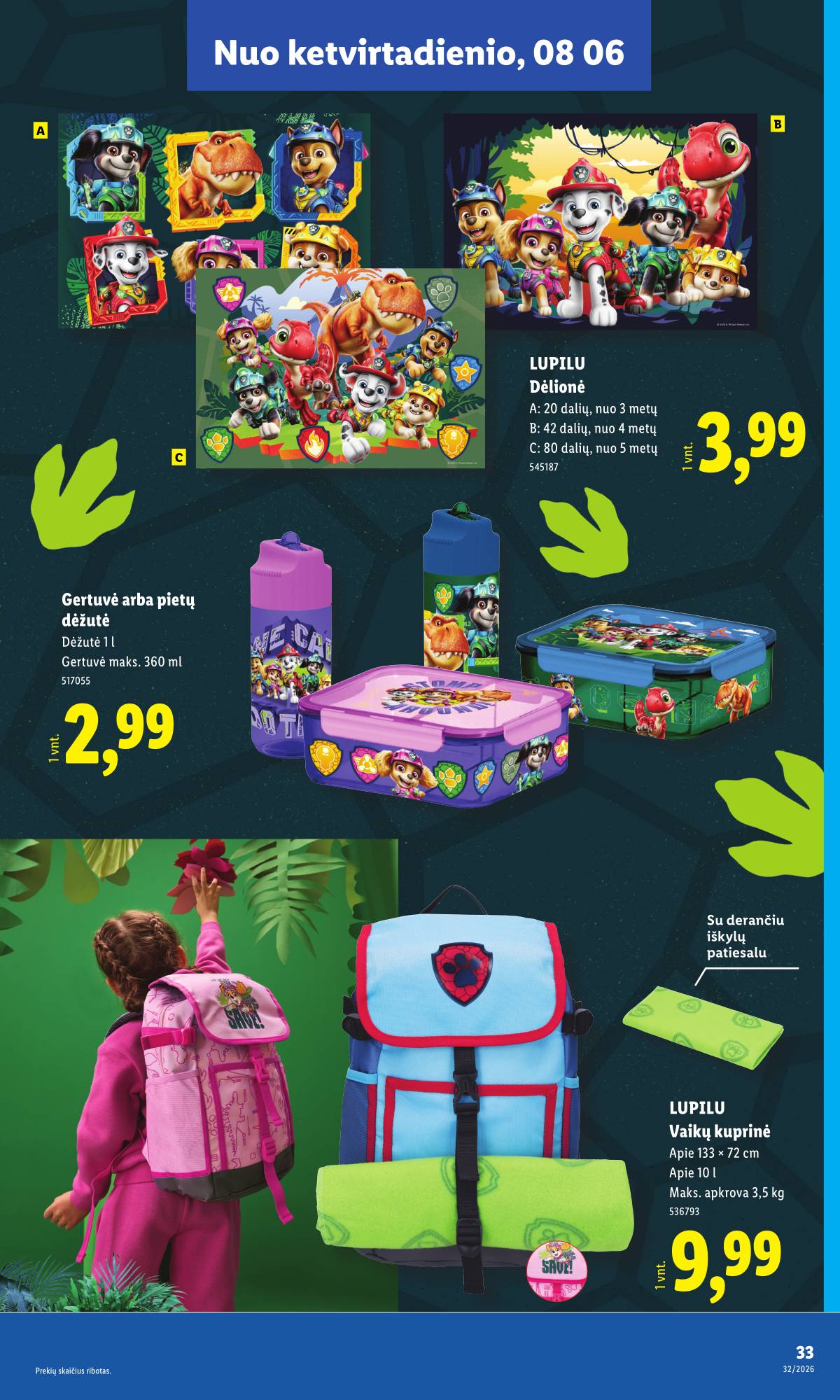 Lidl - Mokyklos prekių katalogas 2026 33 puslapis