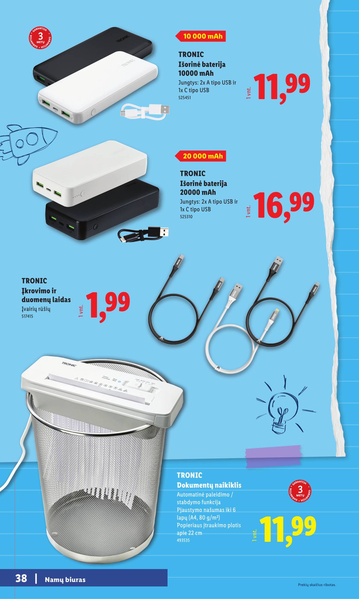 Lidl - Mokyklos prekių katalogas 2026 38 puslapis