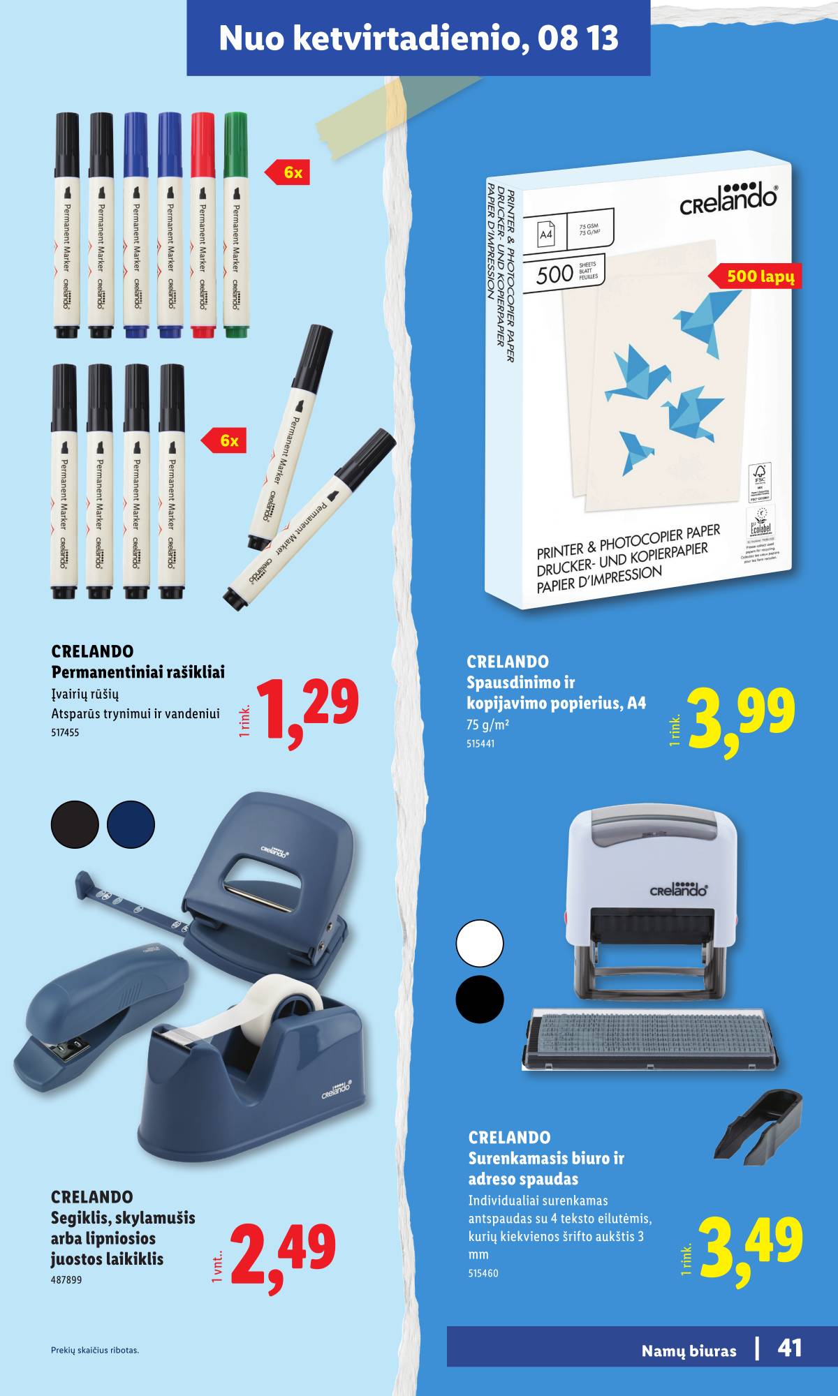 Lidl - Mokyklos prekių katalogas 2026 41 puslapis