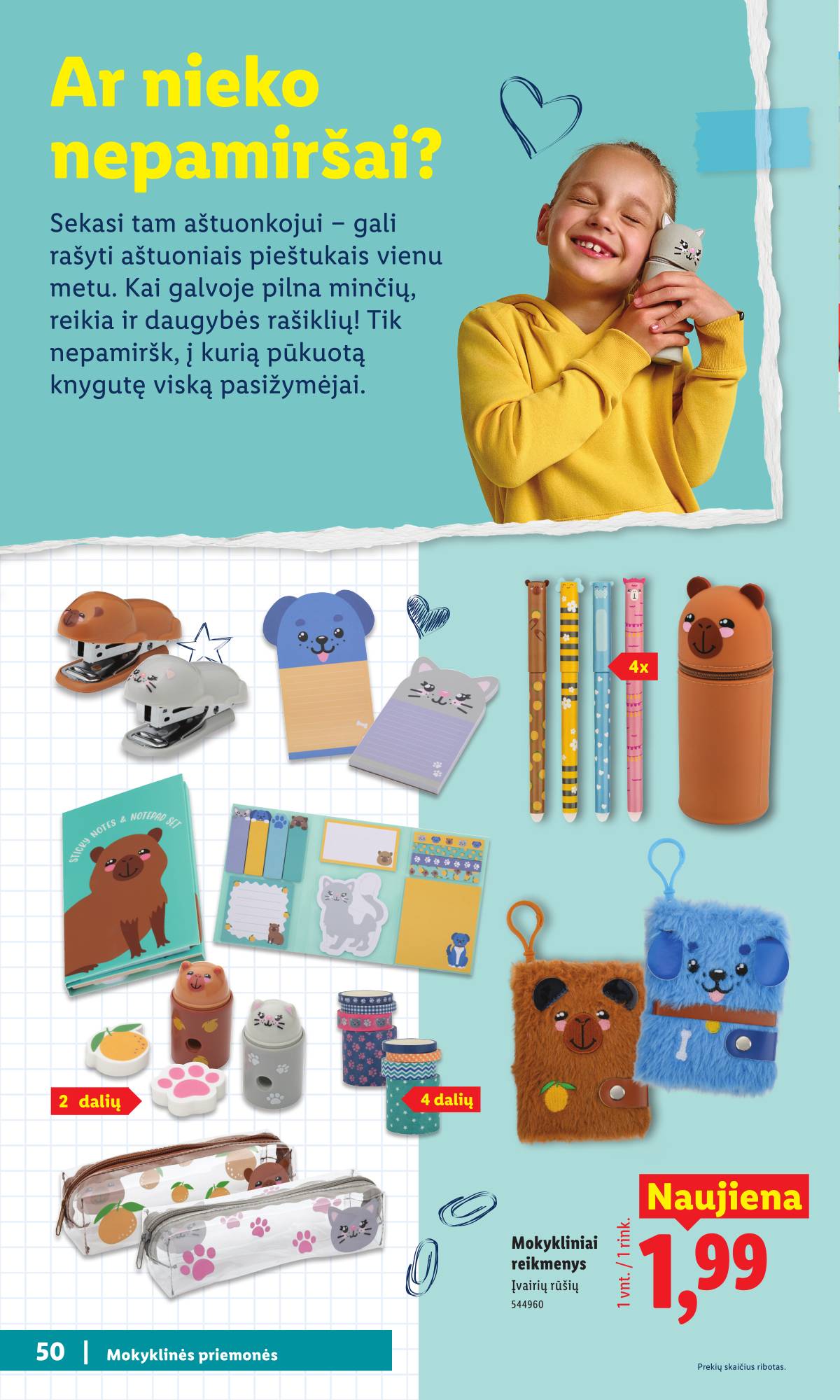 Lidl - Mokyklos prekių katalogas 2026 50 puslapis