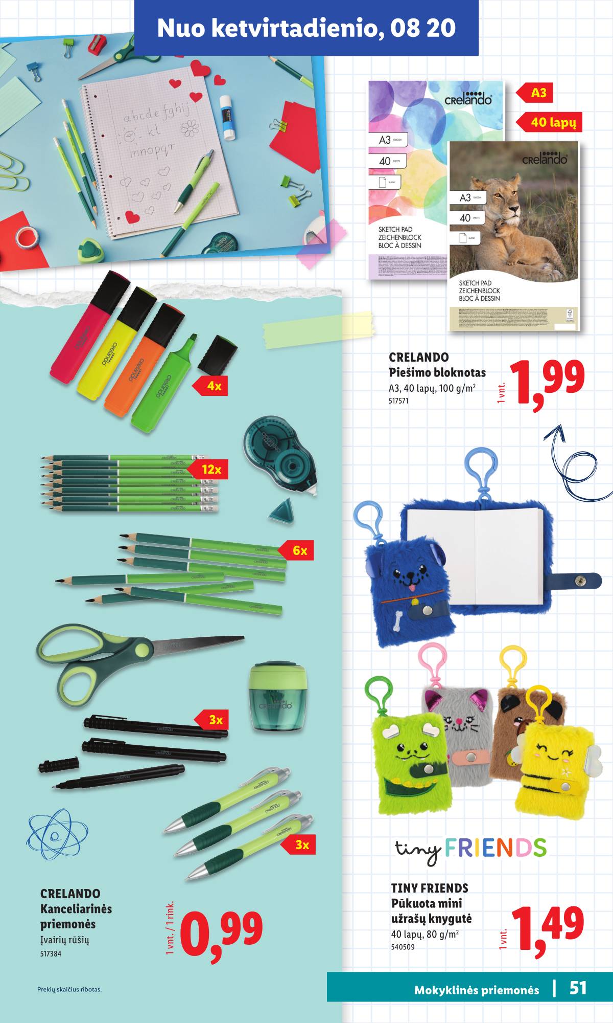 Lidl - Mokyklos prekių katalogas 2026 51 puslapis