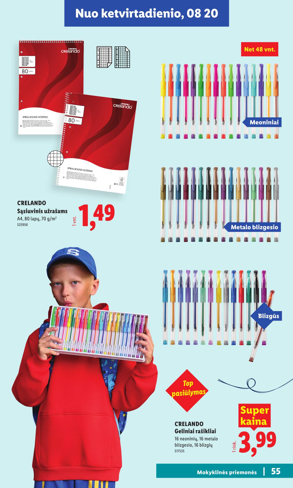 Lidl - Mokyklos prekių katalogas 2026 55 puslapis