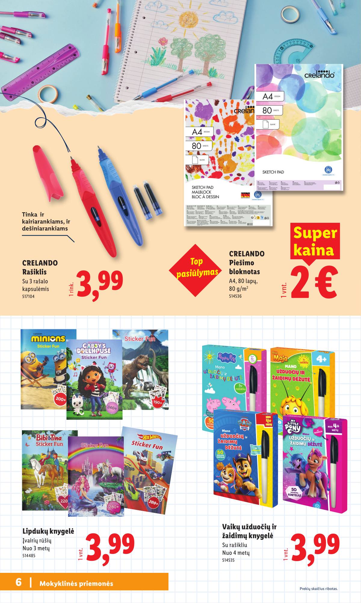 Lidl - Mokyklos prekių katalogas 2026 6 puslapis