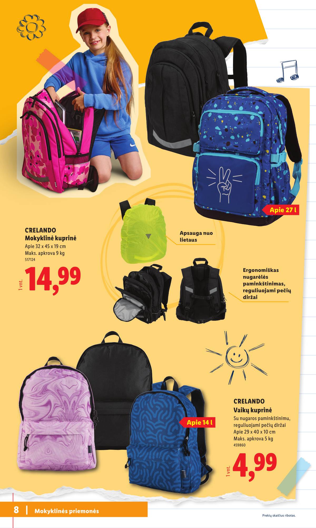 Lidl - Mokyklos prekių katalogas 2026 8 puslapis