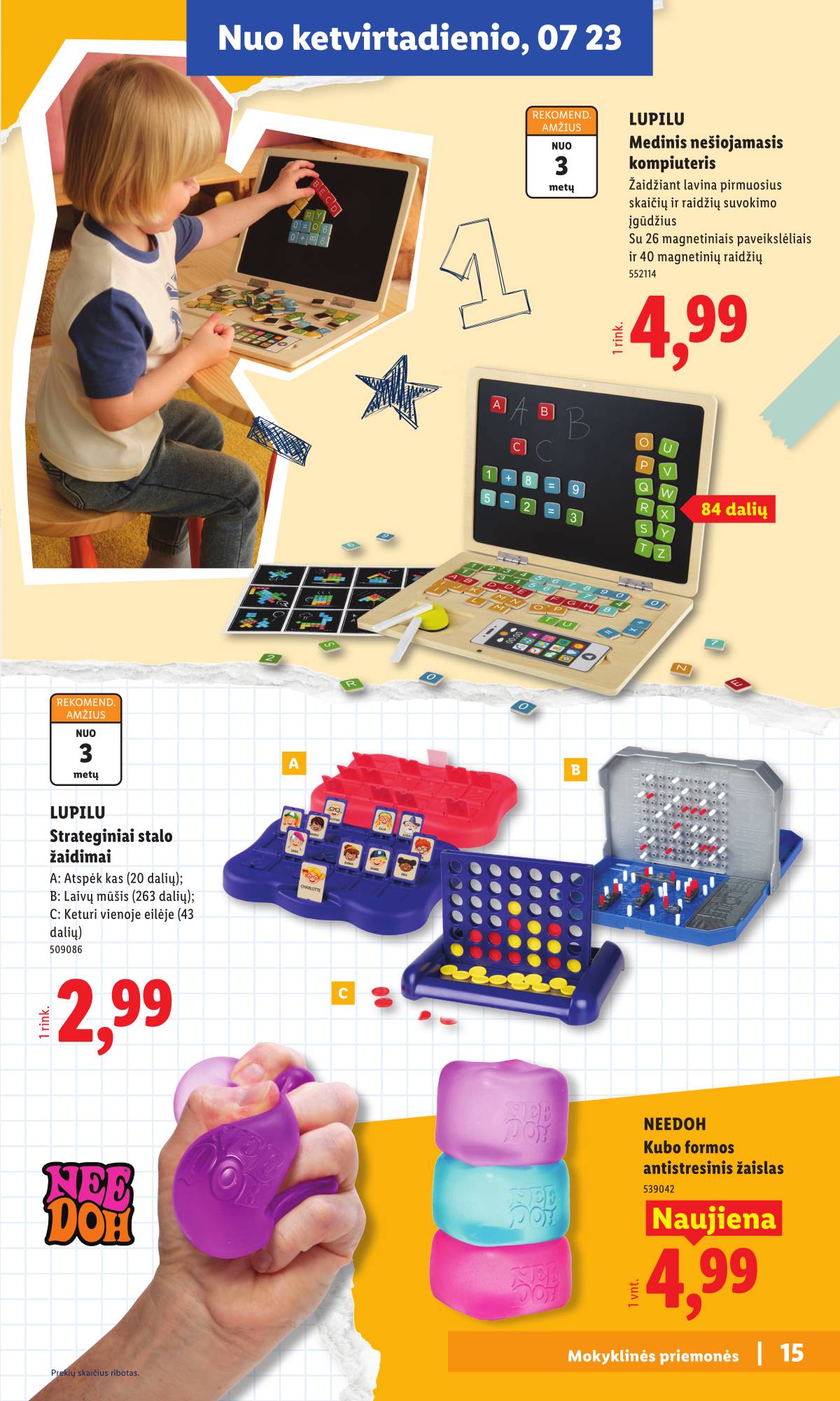 Lidl - Mokyklos prekių katalogas 2026 15 puslapis
