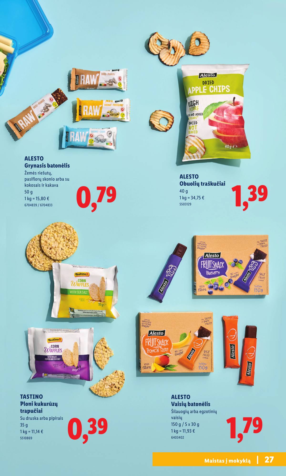 Lidl - Mokyklos prekių katalogas 2026 27 puslapis