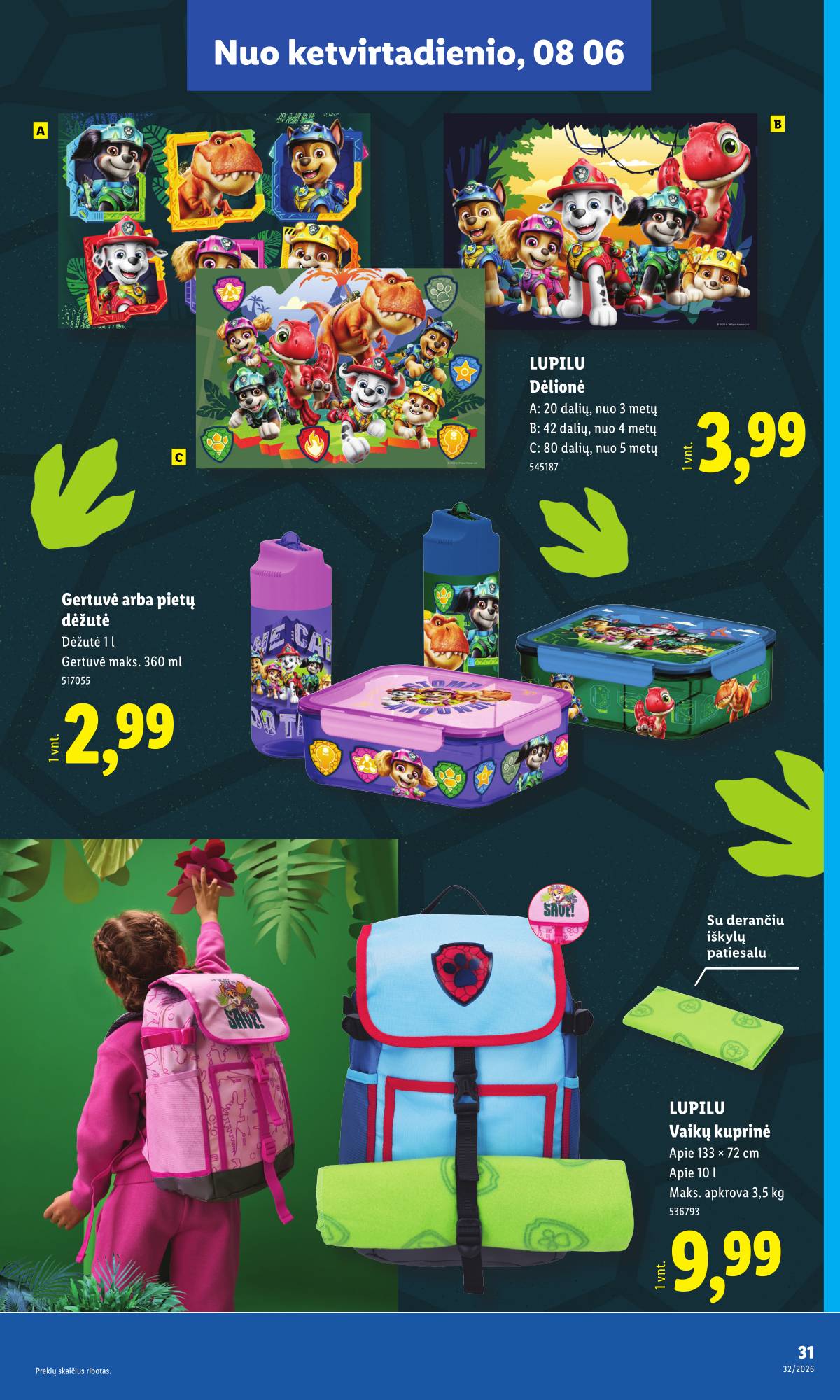 Lidl - Mokyklos prekių katalogas 2026 31 puslapis