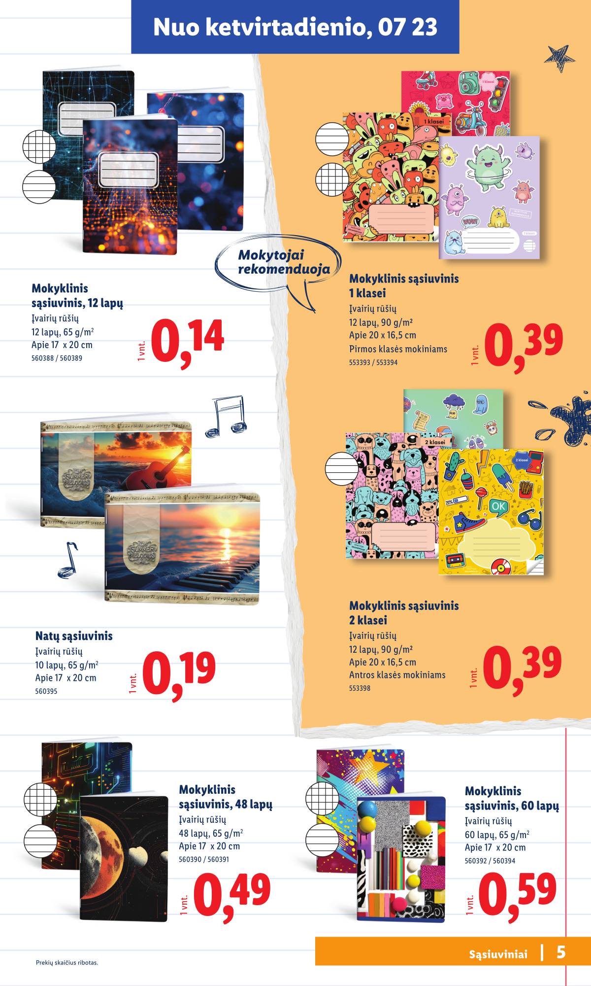 Lidl - Mokyklos prekių katalogas 2026 5 puslapis