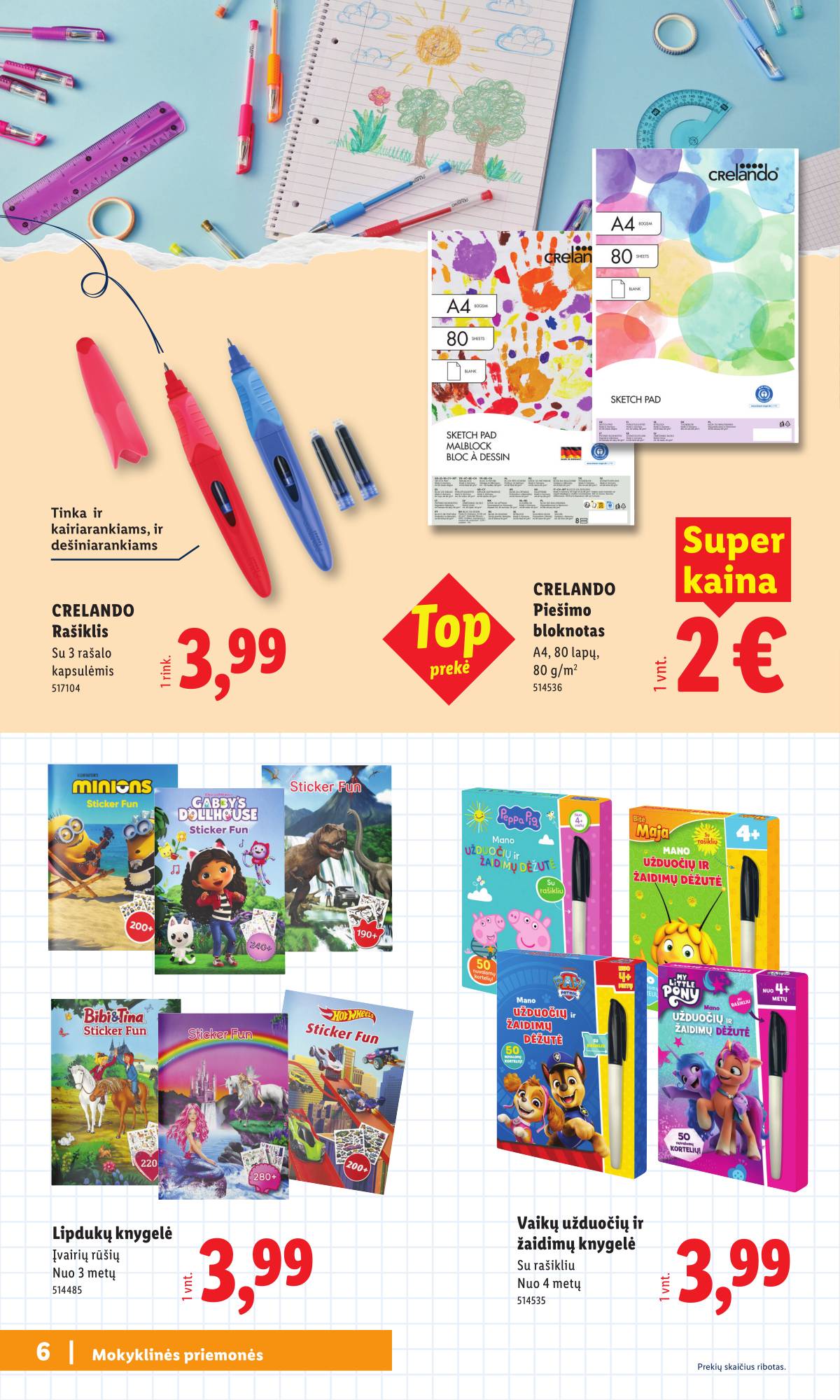 Lidl - Mokyklos prekių katalogas 2026 6 puslapis