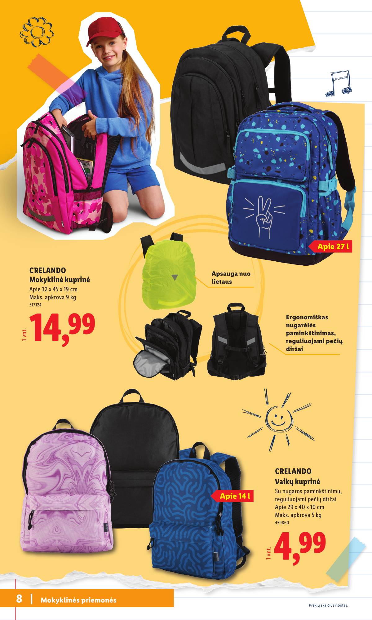Lidl - Mokyklos prekių katalogas 2026 8 puslapis