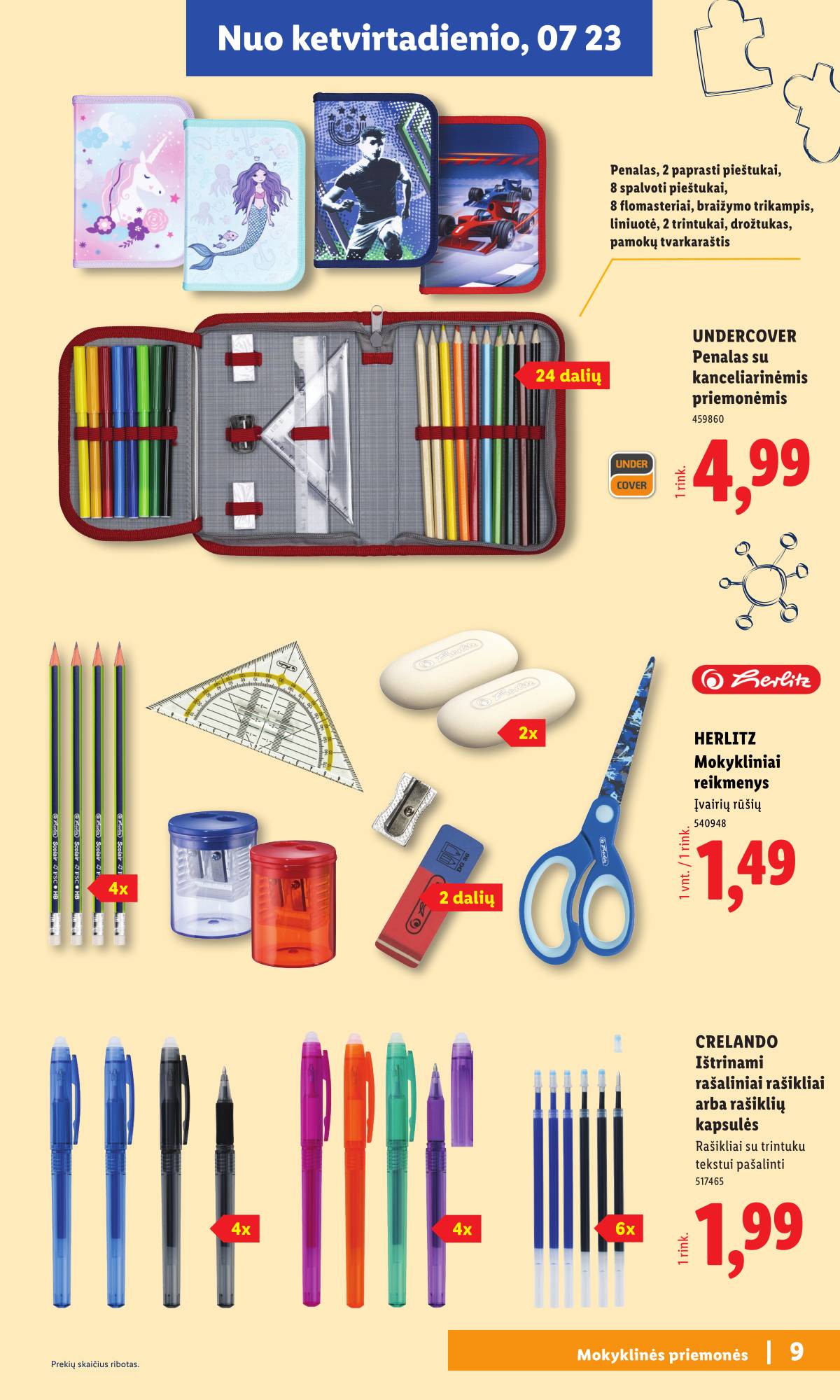 Lidl - Mokyklos prekių katalogas 2026 9 puslapis