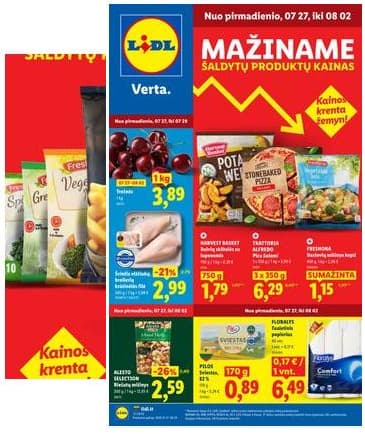 Lidl - LIDL SAVAITĖS Maisto prekių akcijų leidinys 2026-07-27 – 2026-08-02