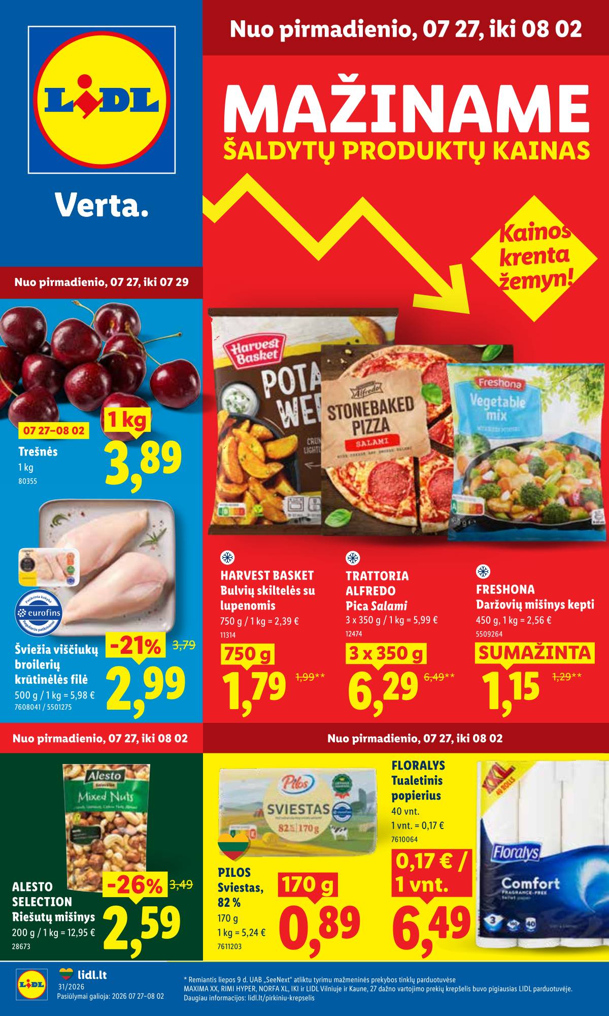 Lidl - LIDL SAVAITĖS Maisto prekių akcijų leidinys 1 puslapis