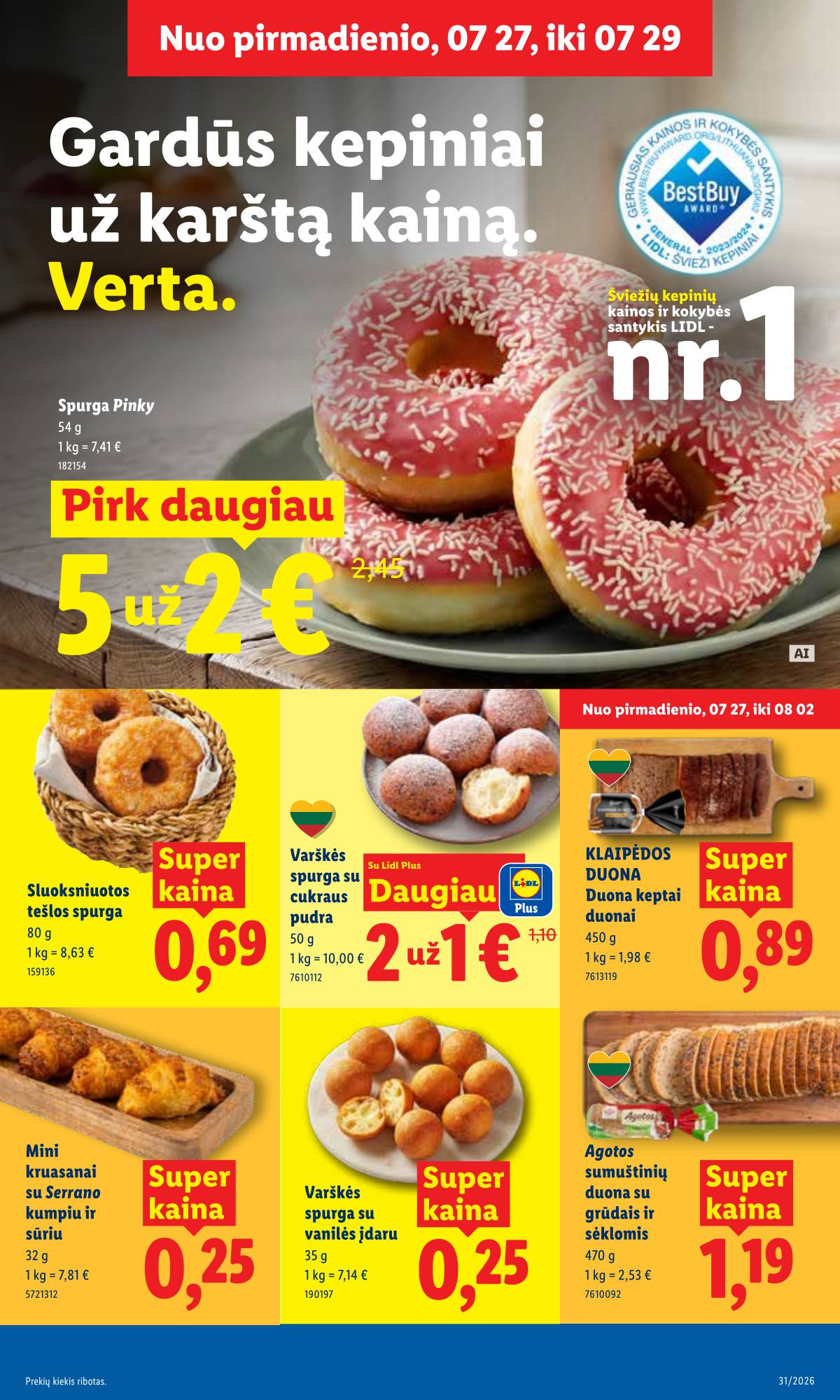 Lidl - LIDL SAVAITĖS Maisto prekių akcijų leidinys 11 puslapis