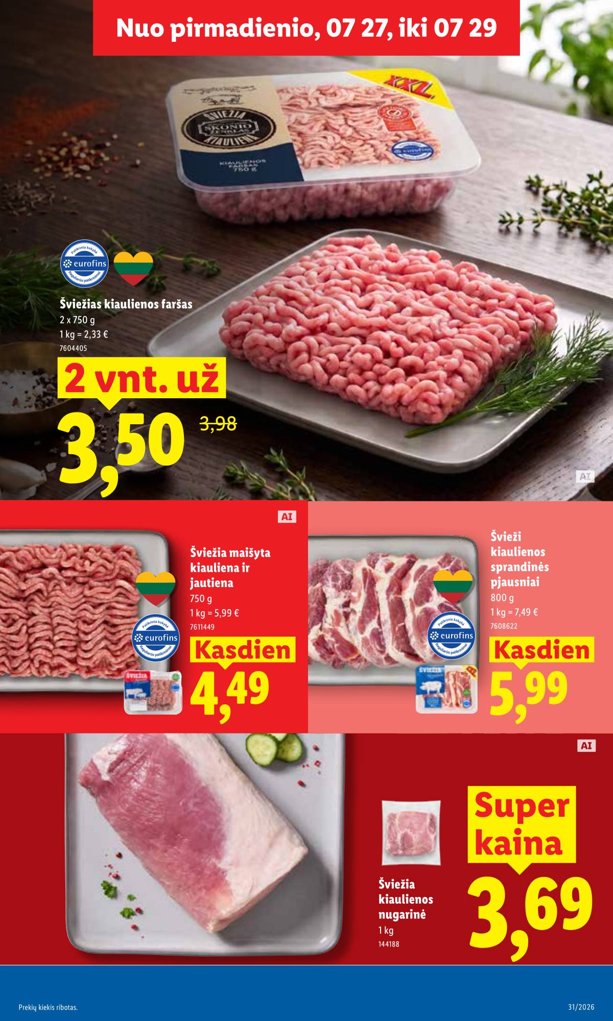 Lidl - LIDL SAVAITĖS Maisto prekių akcijų leidinys 13 puslapis