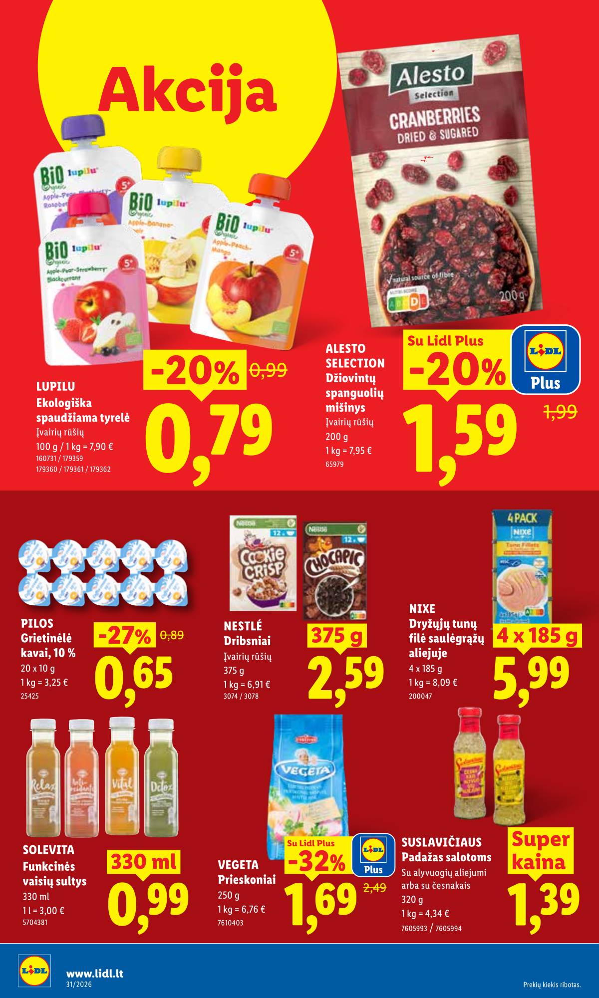 Lidl - LIDL SAVAITĖS Maisto prekių akcijų leidinys 20 puslapis