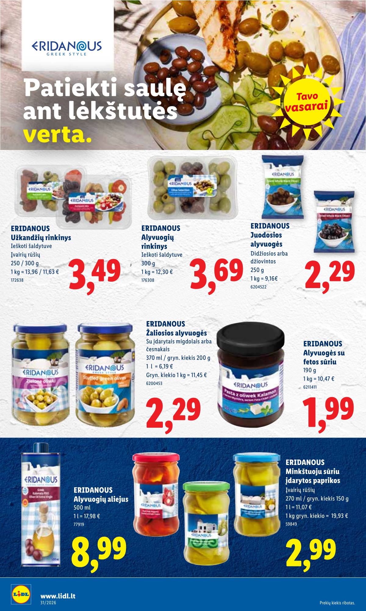 Lidl - LIDL SAVAITĖS Maisto prekių akcijų leidinys 26 puslapis