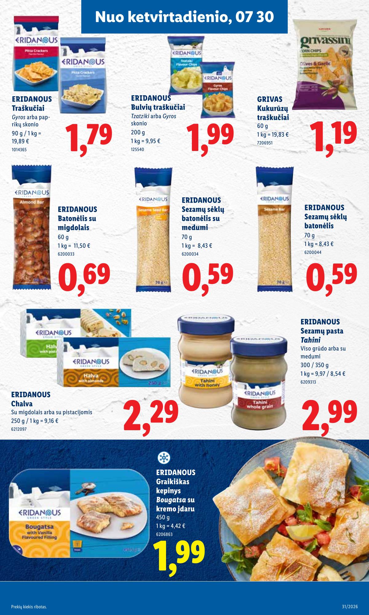 Lidl - LIDL SAVAITĖS Maisto prekių akcijų leidinys 31 puslapis