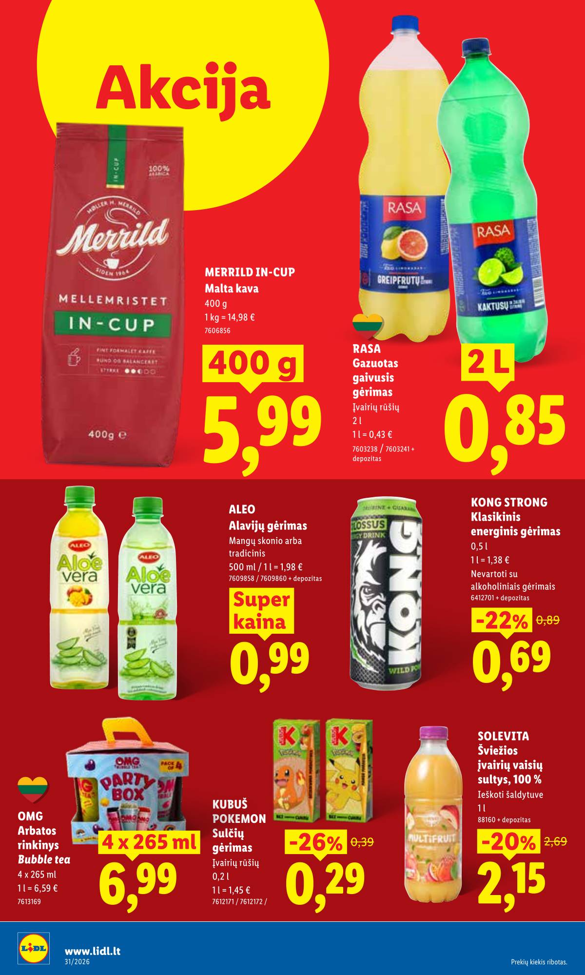 Lidl - LIDL SAVAITĖS Maisto prekių akcijų leidinys 32 puslapis