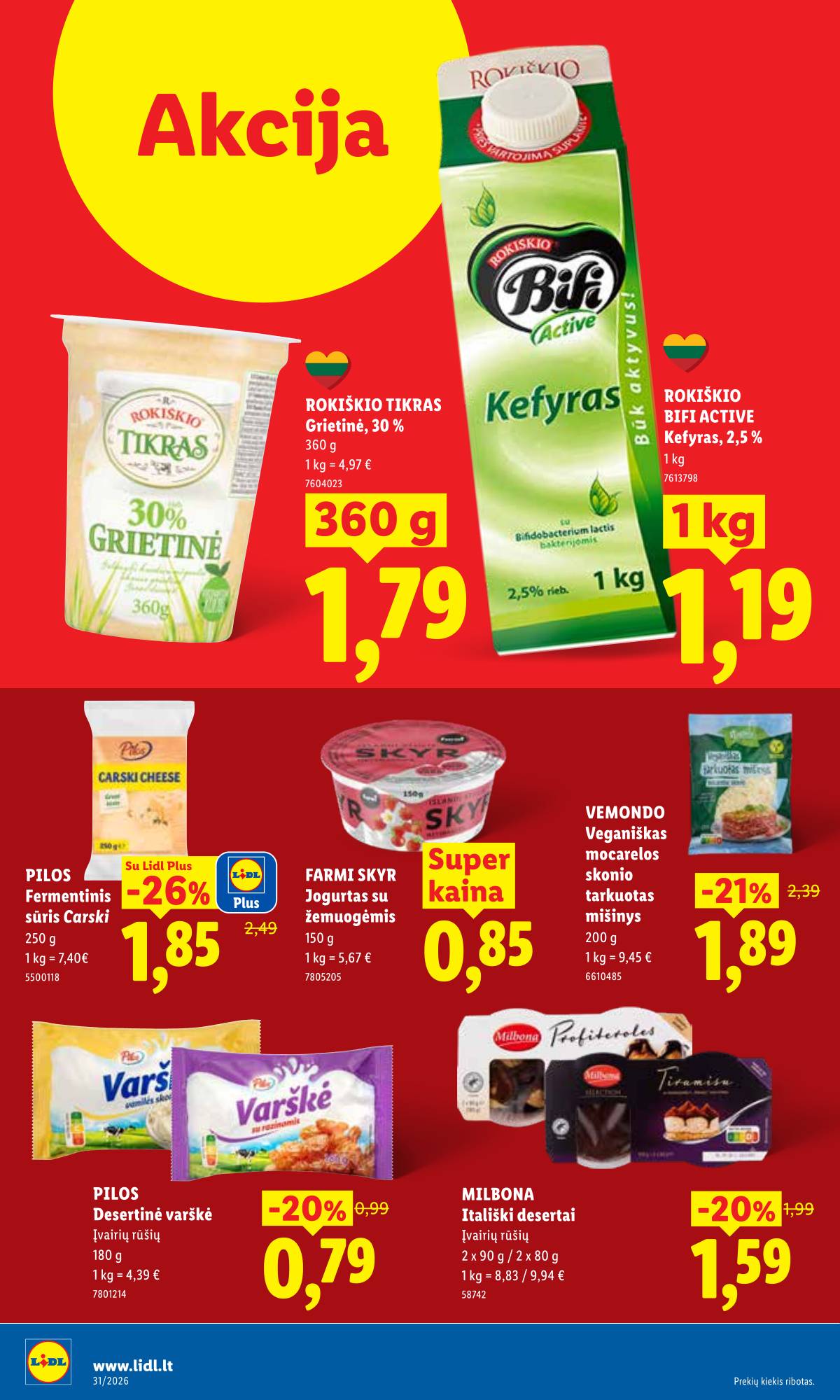 Lidl - LIDL SAVAITĖS Maisto prekių akcijų leidinys 34 puslapis