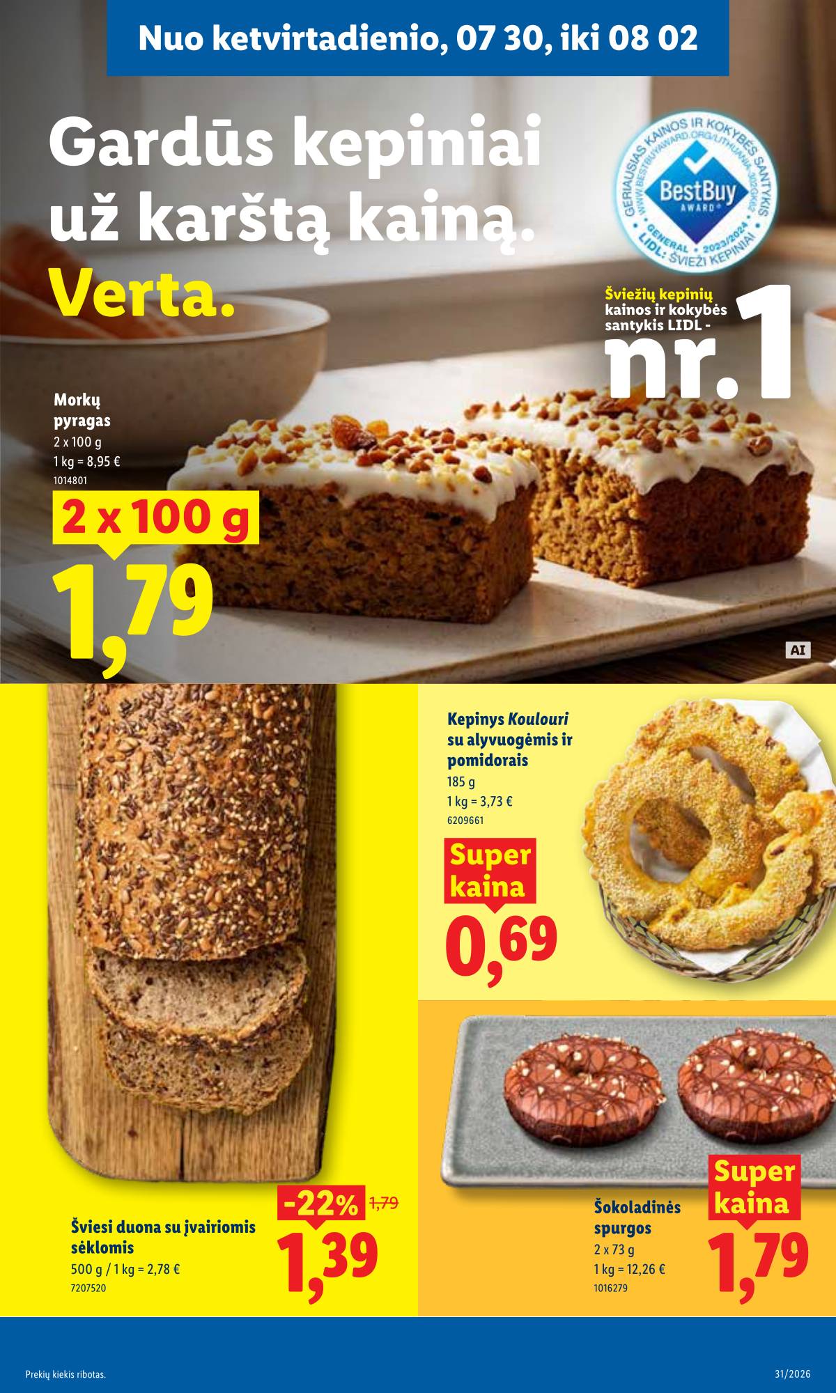 Lidl - LIDL SAVAITĖS Maisto prekių akcijų leidinys 37 puslapis