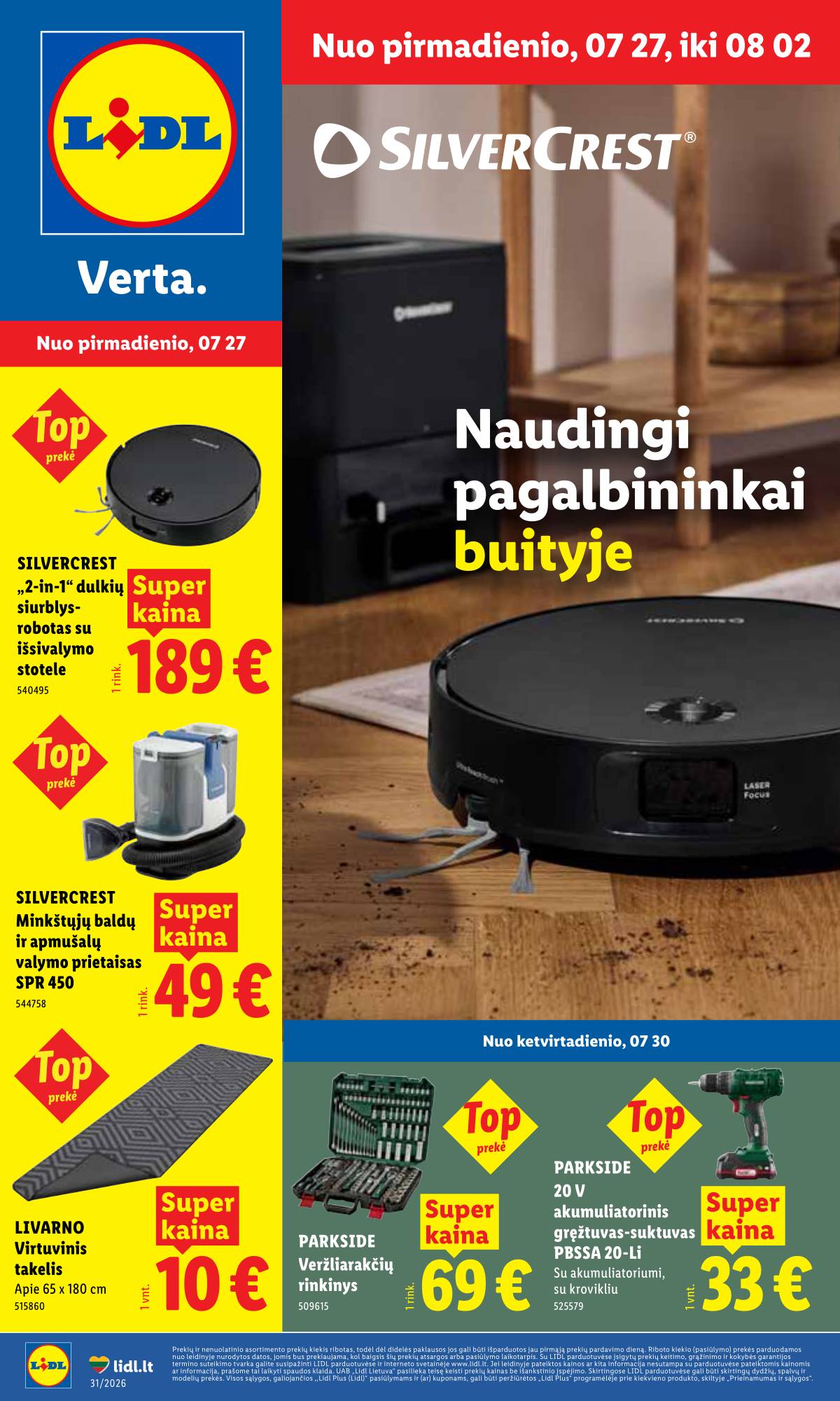 Lidl - LIDL Ne maisto prekių akcijų leidinys 1 puslapis