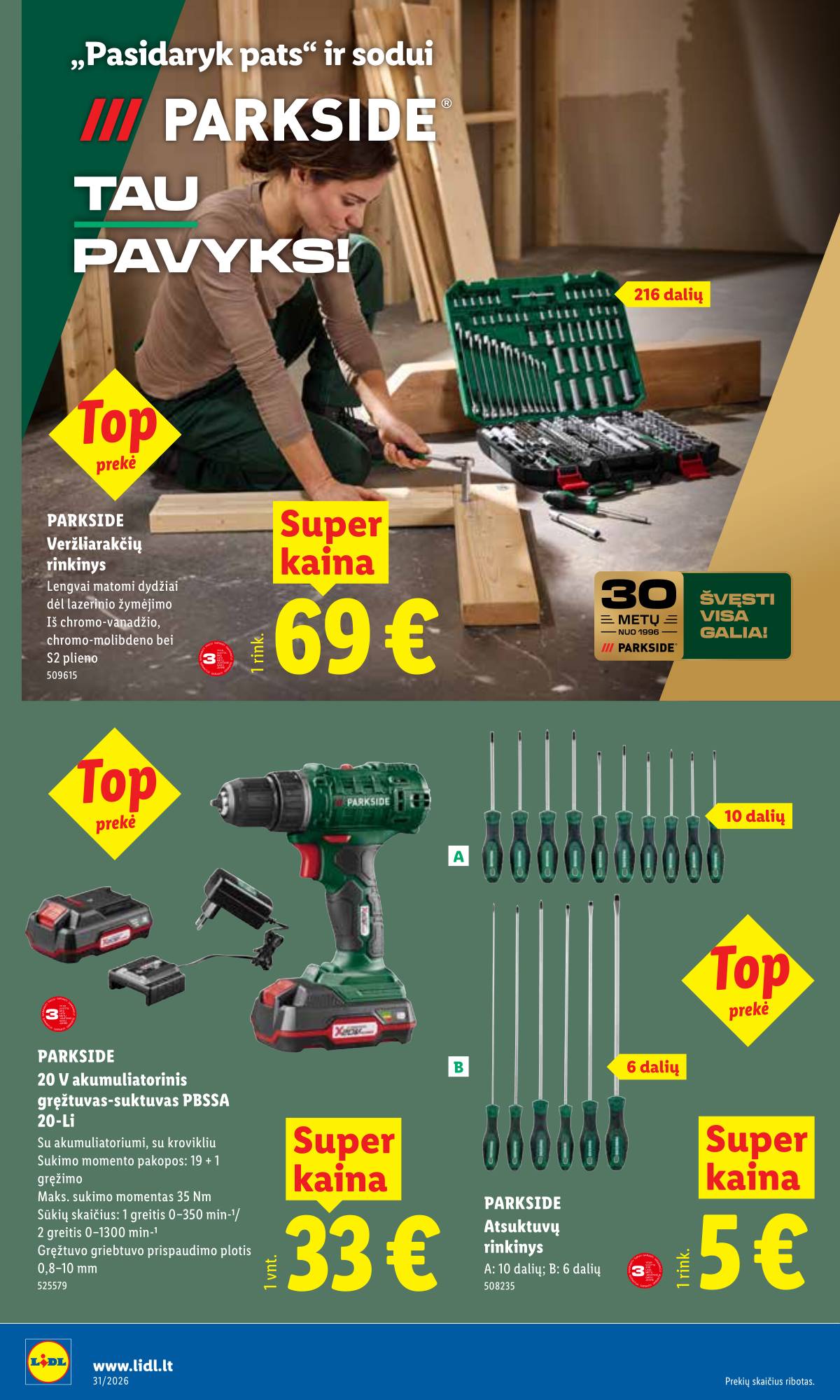 Lidl - LIDL Ne maisto prekių akcijų leidinys 10 puslapis