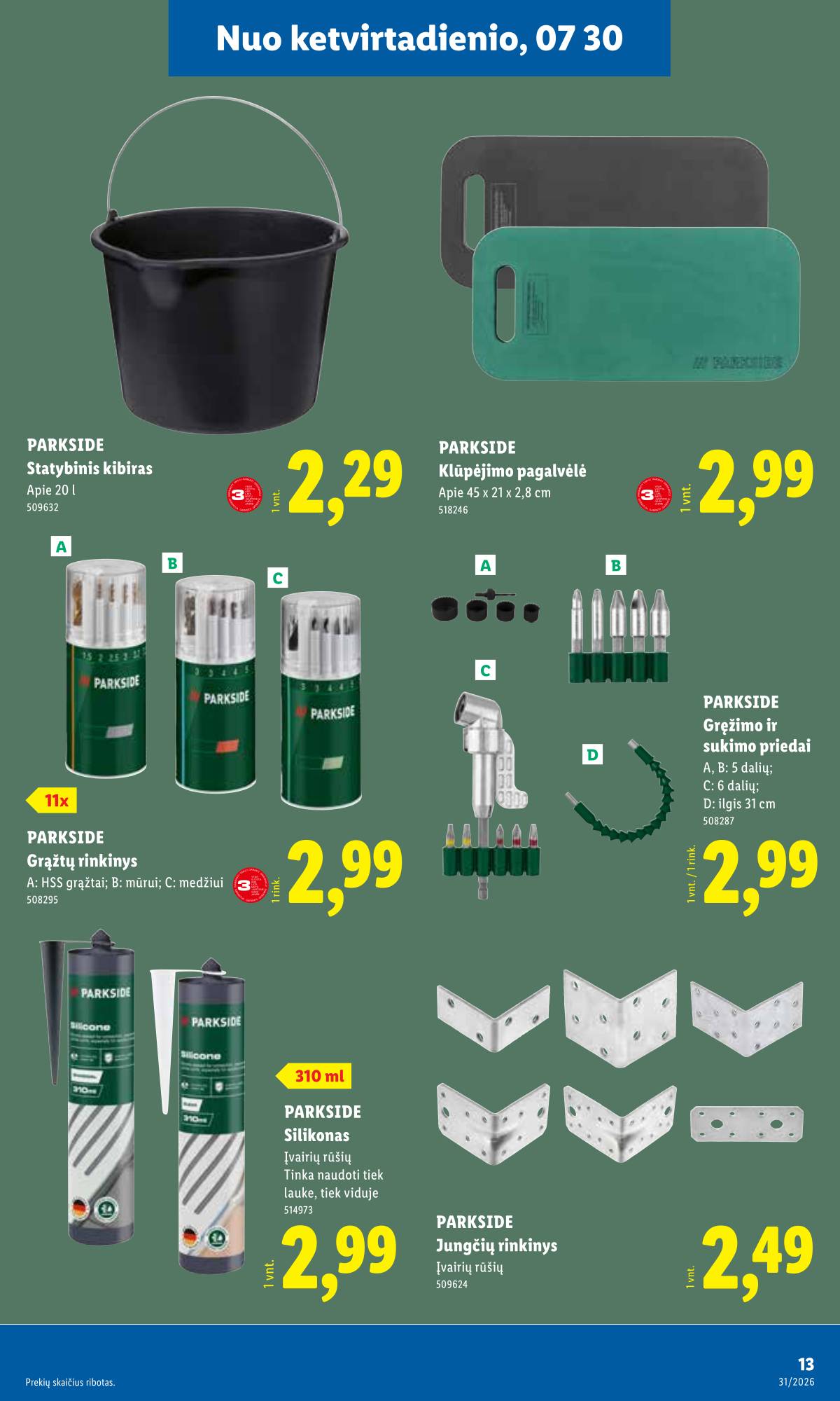 Lidl - LIDL Ne maisto prekių akcijų leidinys 13 puslapis