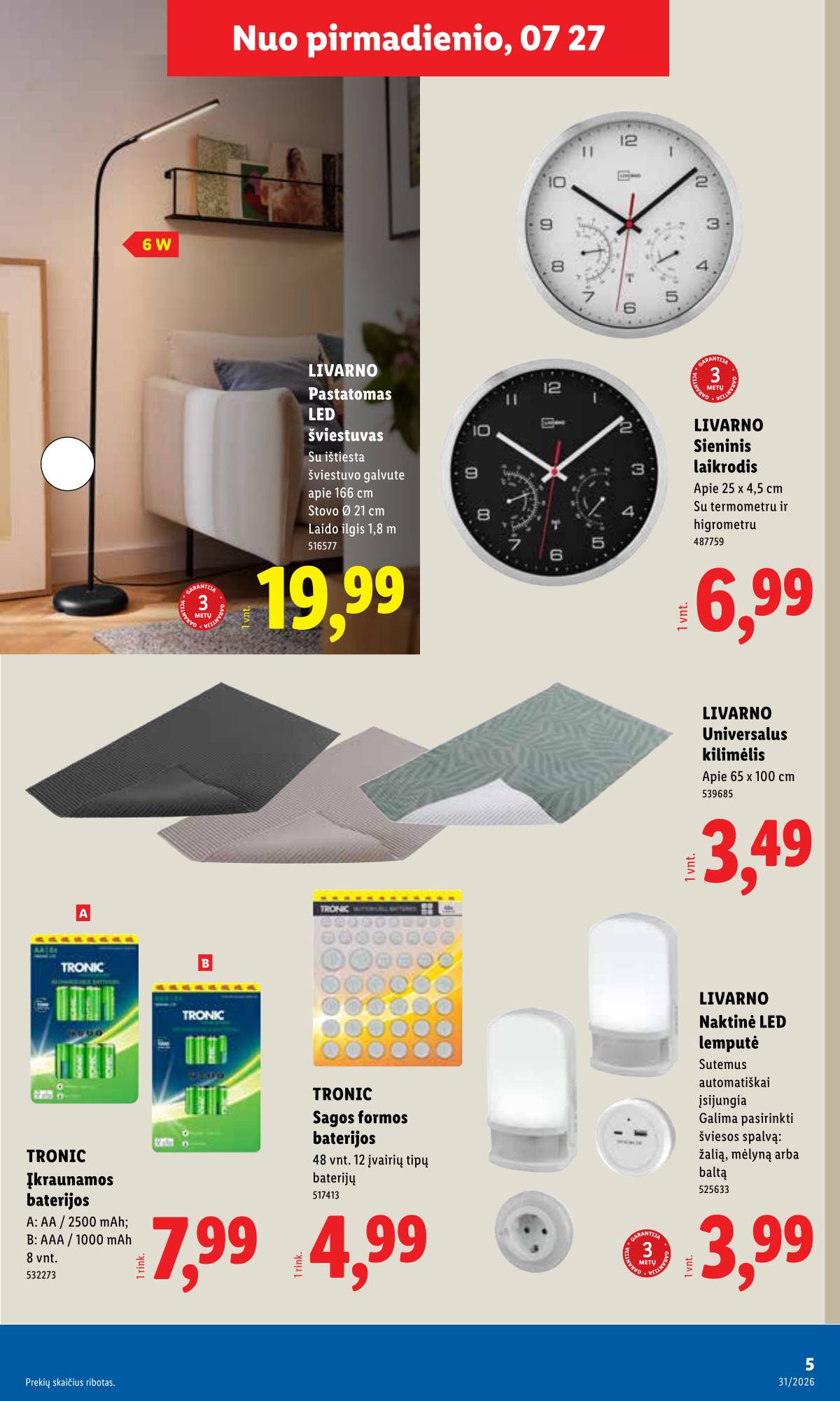 Lidl - LIDL Ne maisto prekių akcijų leidinys 5 puslapis