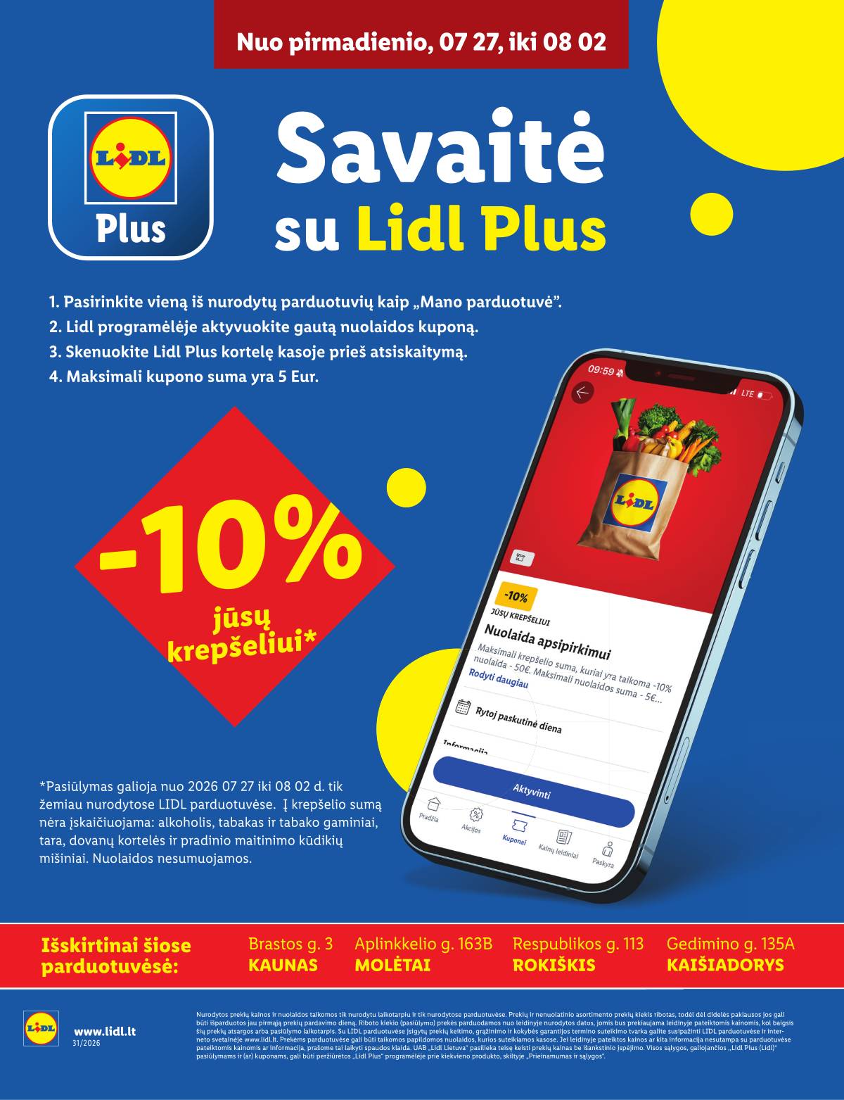 Lidl - Keturiose LIDL parduotuvėse! 1 puslapis