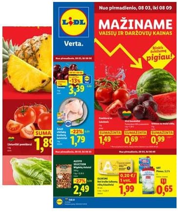 Lidl - LIDL SAVAITĖS Maisto prekių akcijų leidinys 2026-08-03 – 2026-08-09