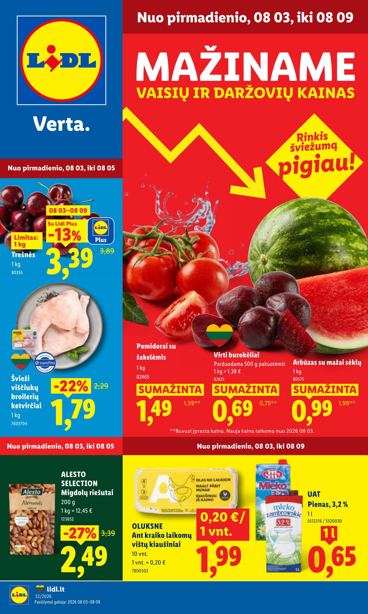 Lidl - LIDL SAVAITĖS Maisto prekių akcijų leidinys 1 puslapis