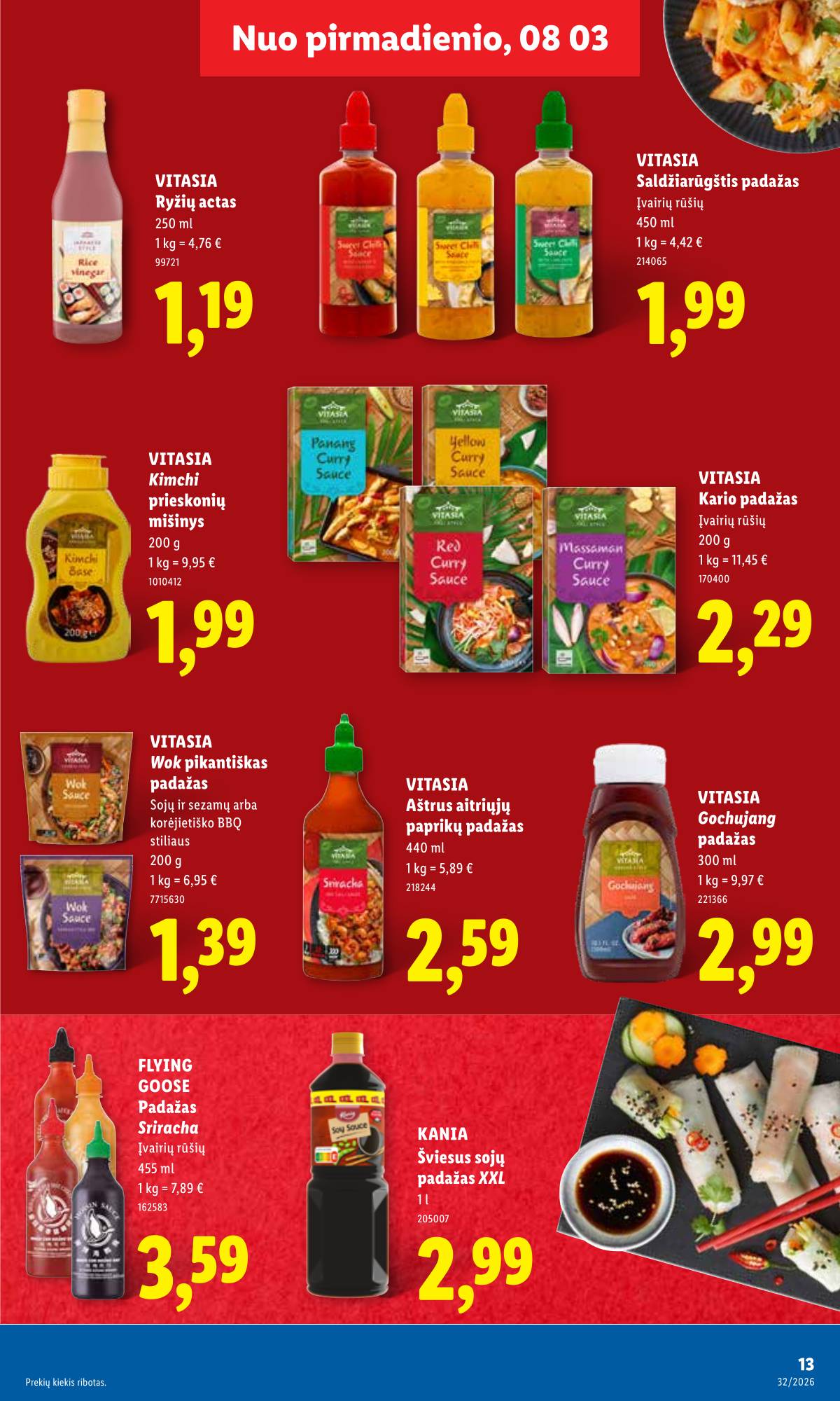 Lidl - LIDL SAVAITĖS Maisto prekių akcijų leidinys 13 puslapis