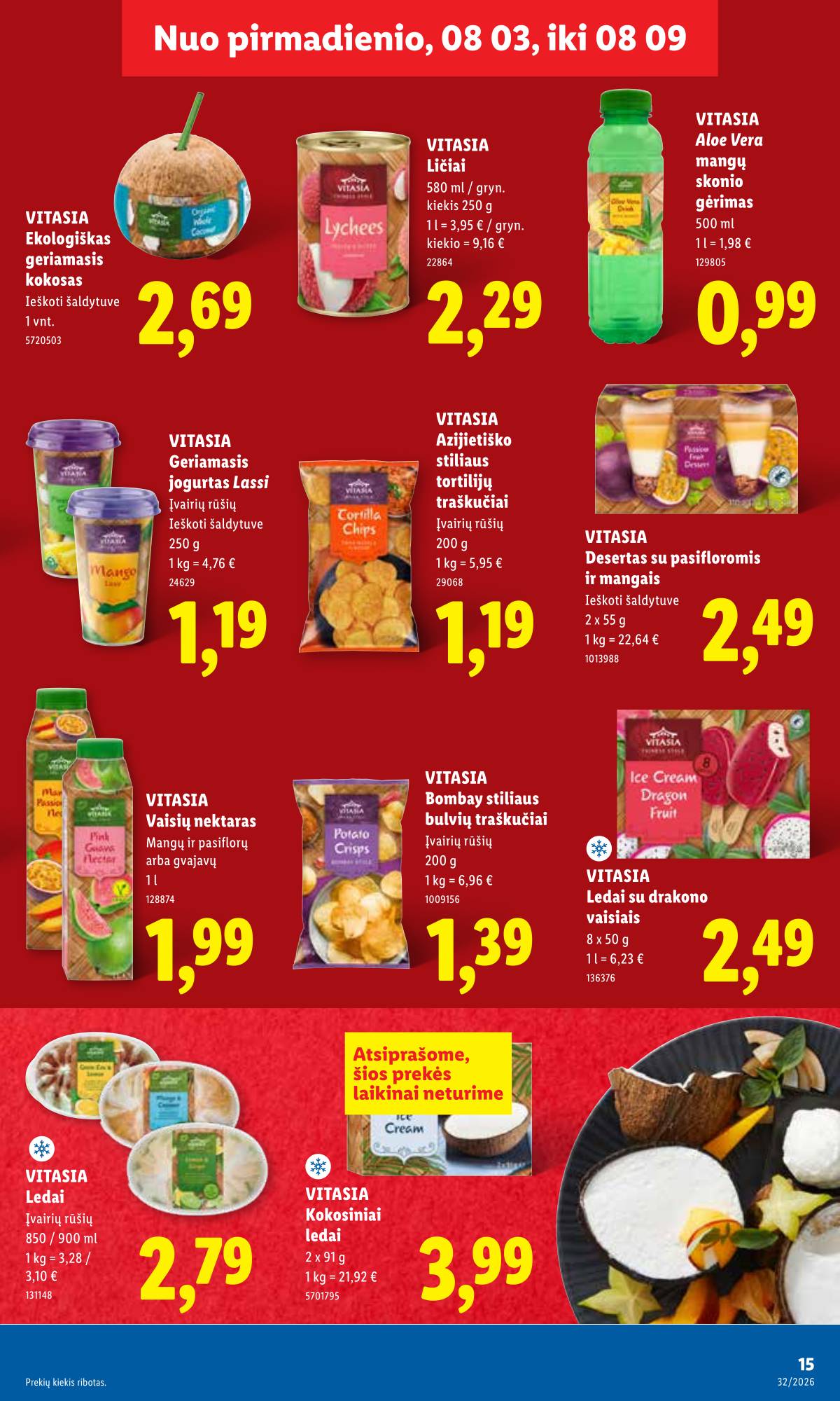 Lidl - LIDL SAVAITĖS Maisto prekių akcijų leidinys 15 puslapis