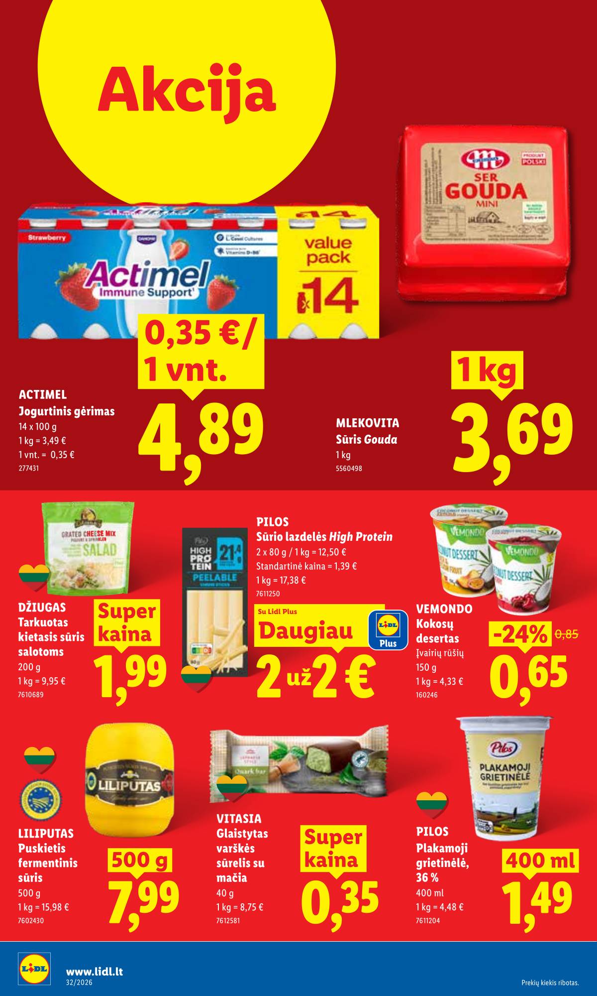 Lidl - LIDL SAVAITĖS Maisto prekių akcijų leidinys 16 puslapis