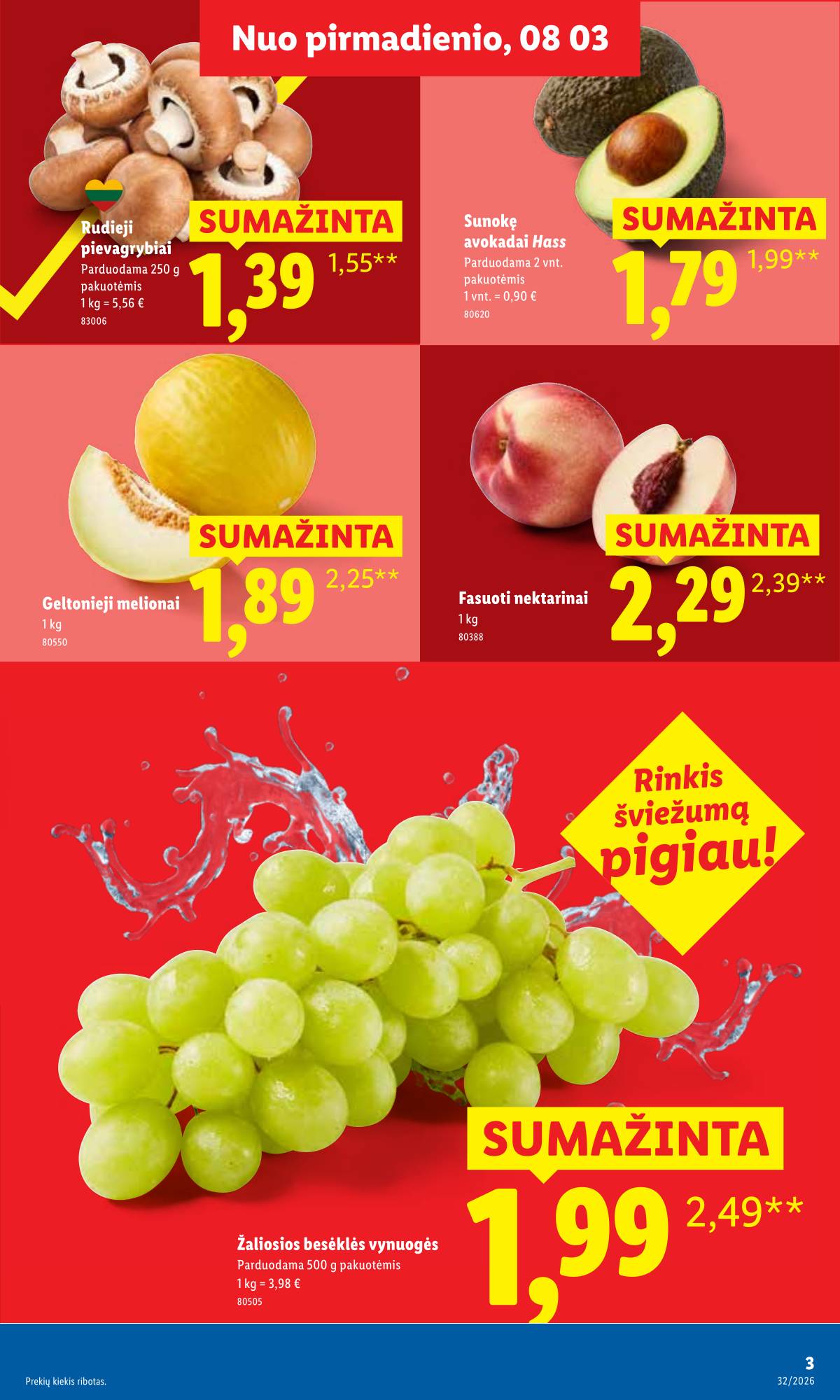 Lidl - LIDL SAVAITĖS Maisto prekių akcijų leidinys 3 puslapis