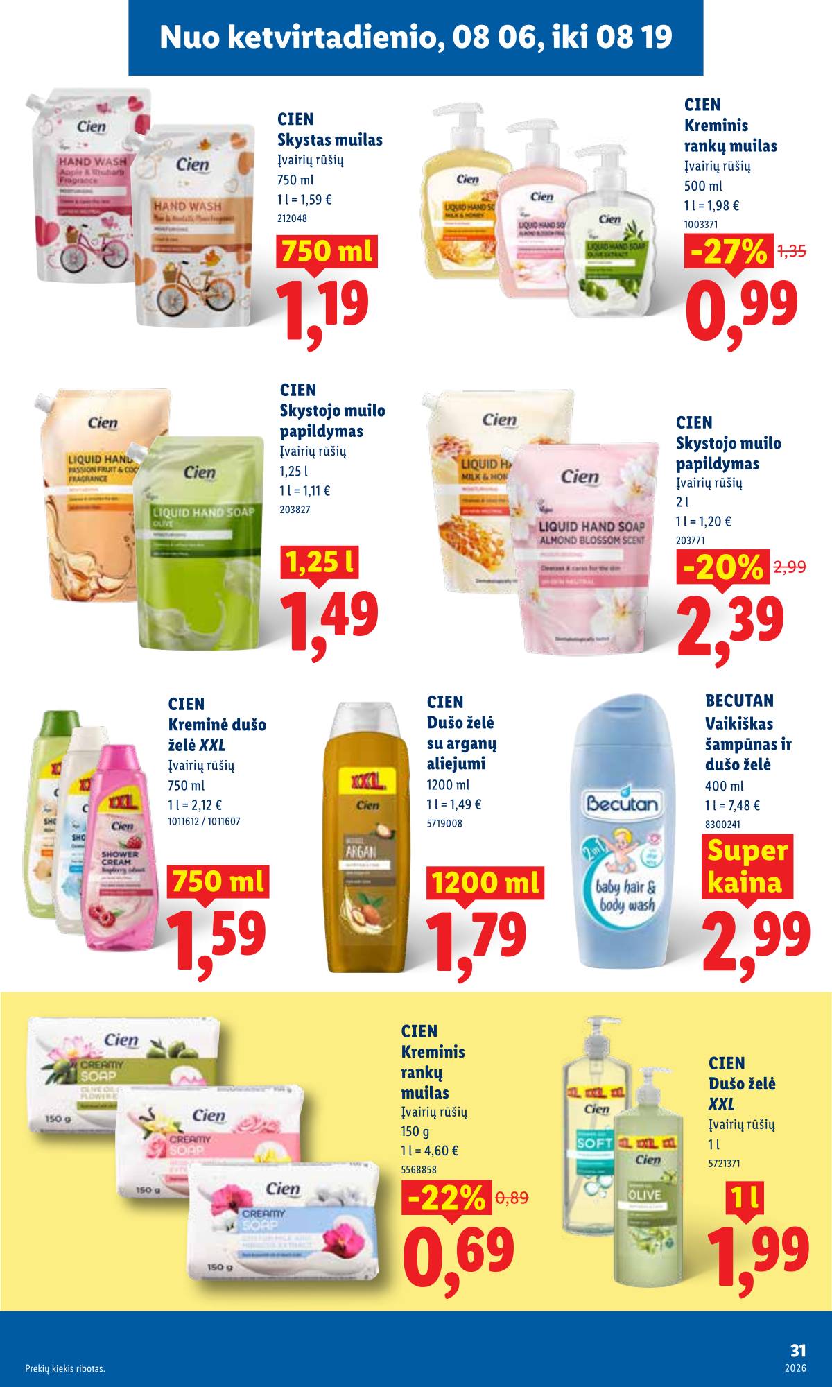 Lidl - LIDL SAVAITĖS Maisto prekių akcijų leidinys 31 puslapis