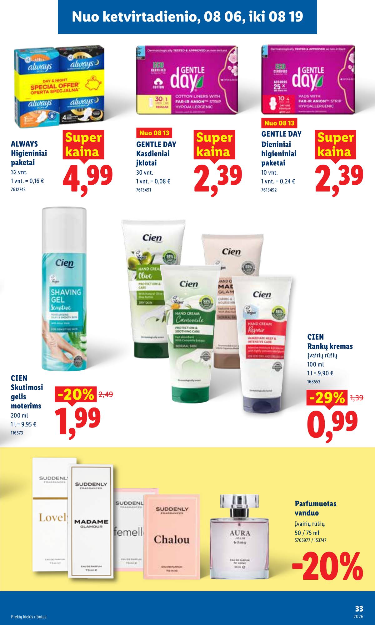 Lidl - LIDL SAVAITĖS Maisto prekių akcijų leidinys 33 puslapis