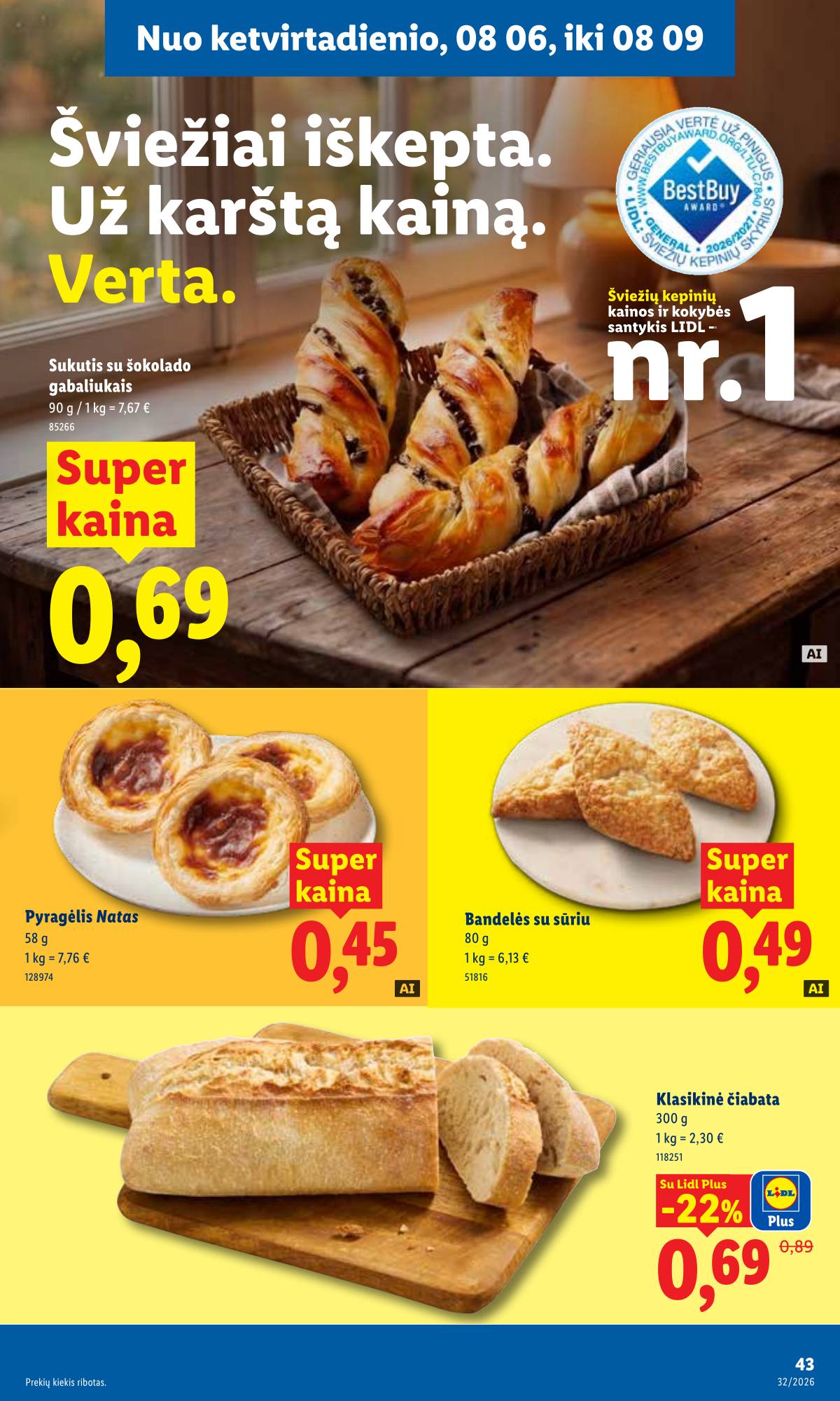 Lidl - LIDL SAVAITĖS Maisto prekių akcijų leidinys 43 puslapis