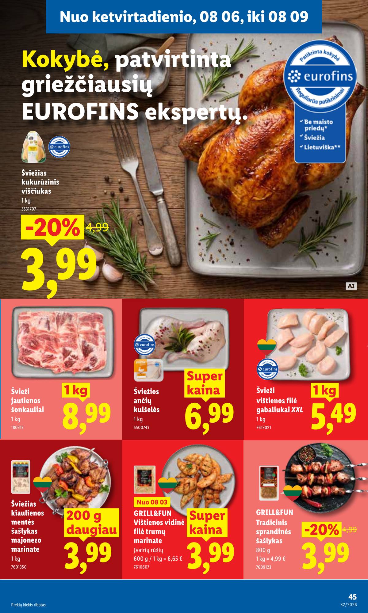 Lidl - LIDL SAVAITĖS Maisto prekių akcijų leidinys 45 puslapis