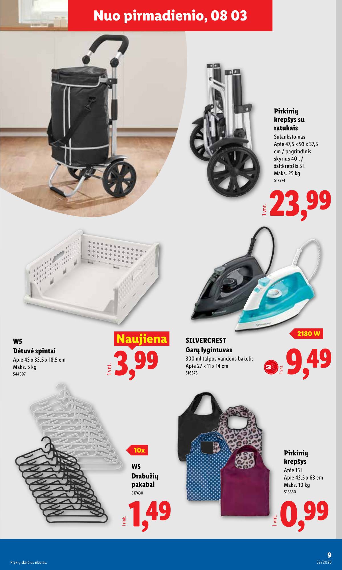 Lidl - LIDL Ne maisto prekių akcijų leidinys 9 puslapis